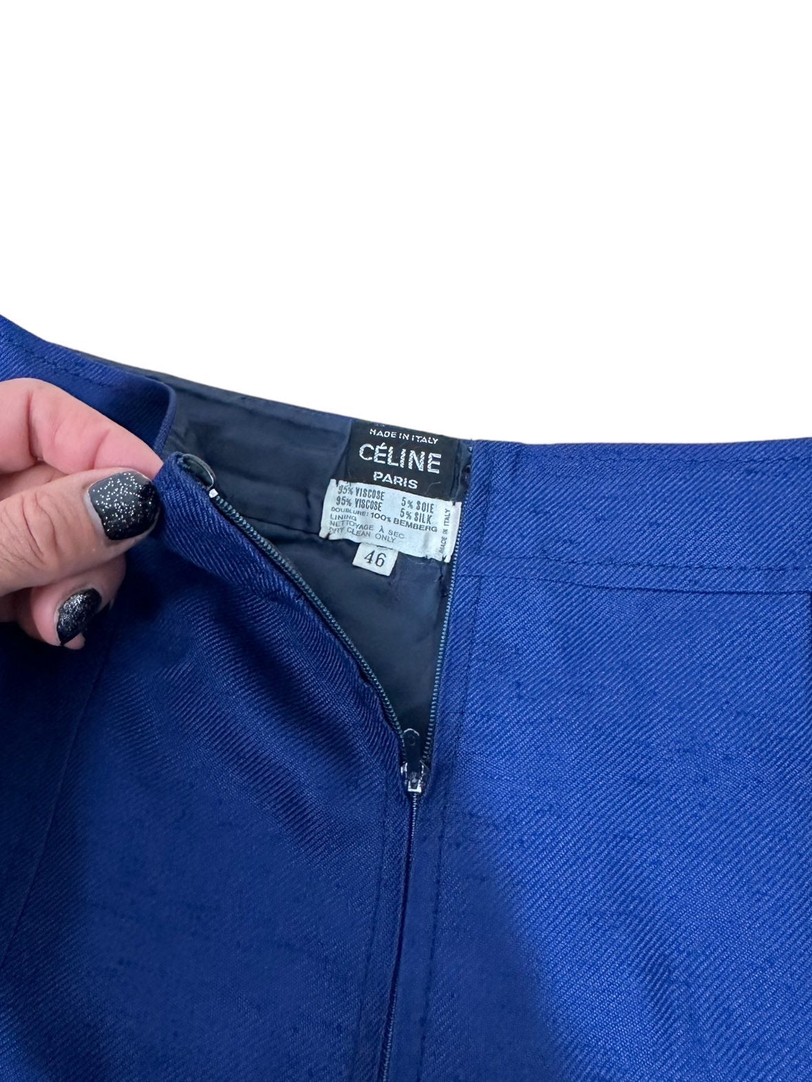 Celine gonna vintage a pieghe (L)