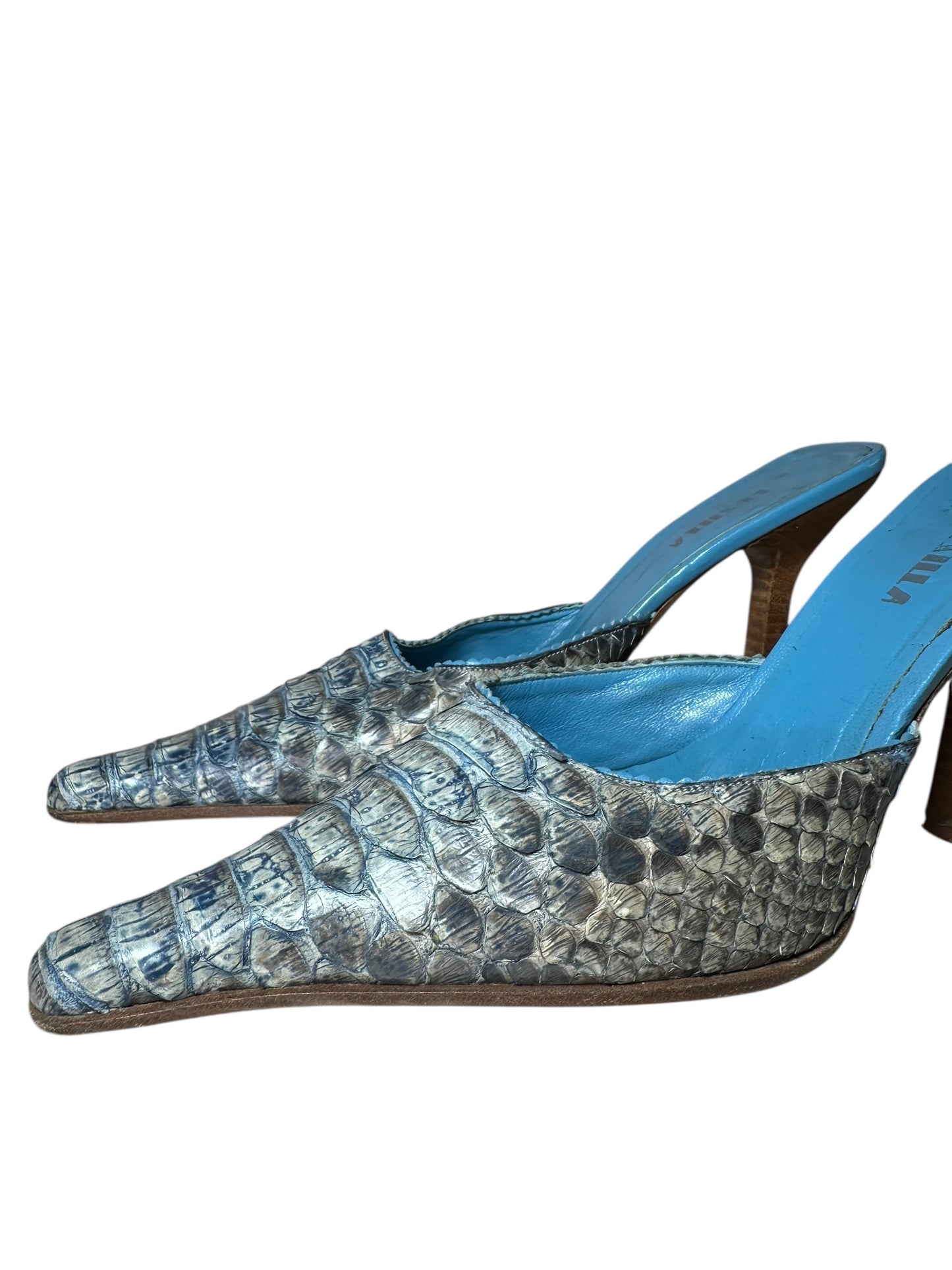 Le Silla saboto vintage in pitone (40)