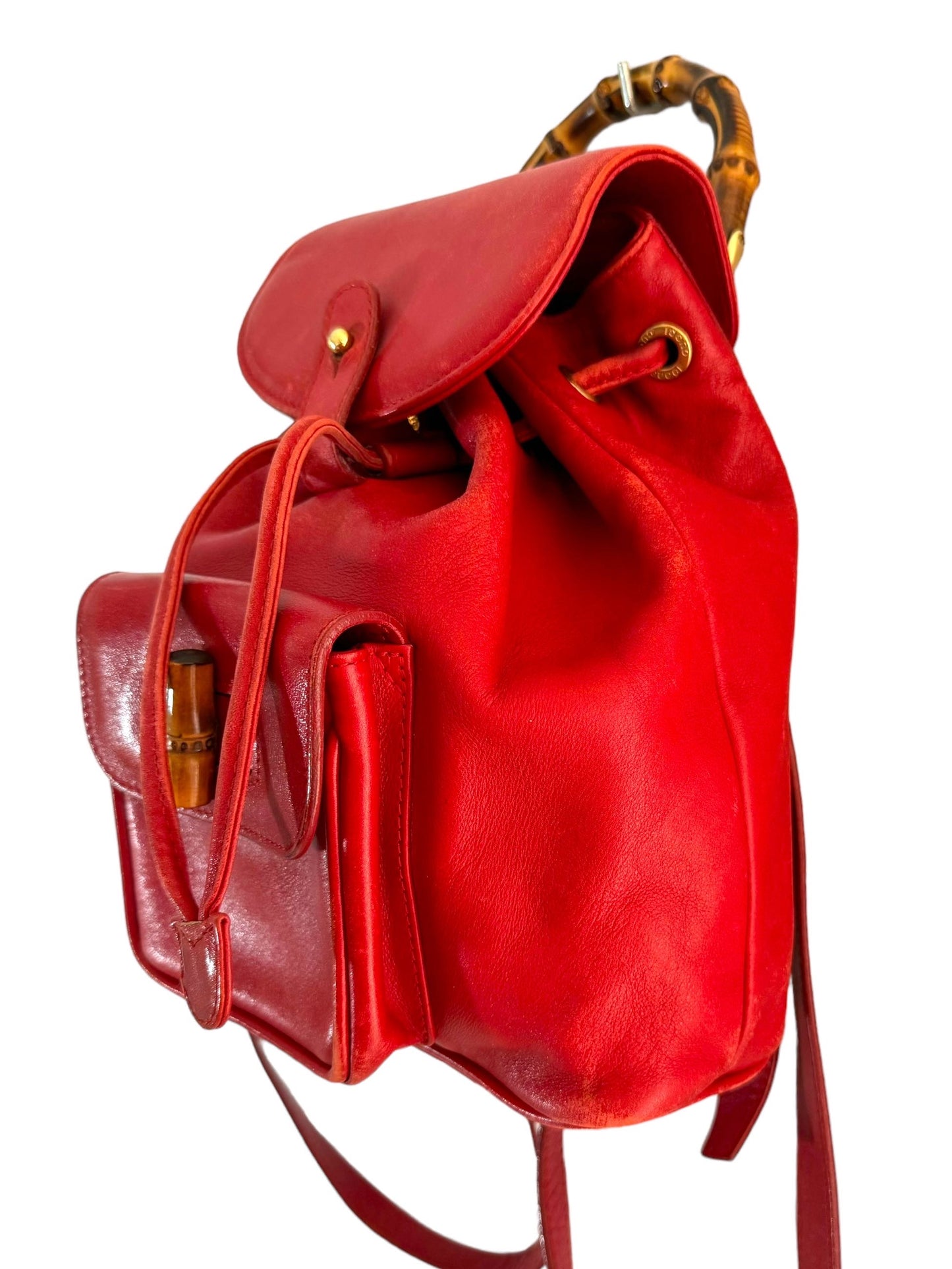 Gucci zaino in pelle bamboo