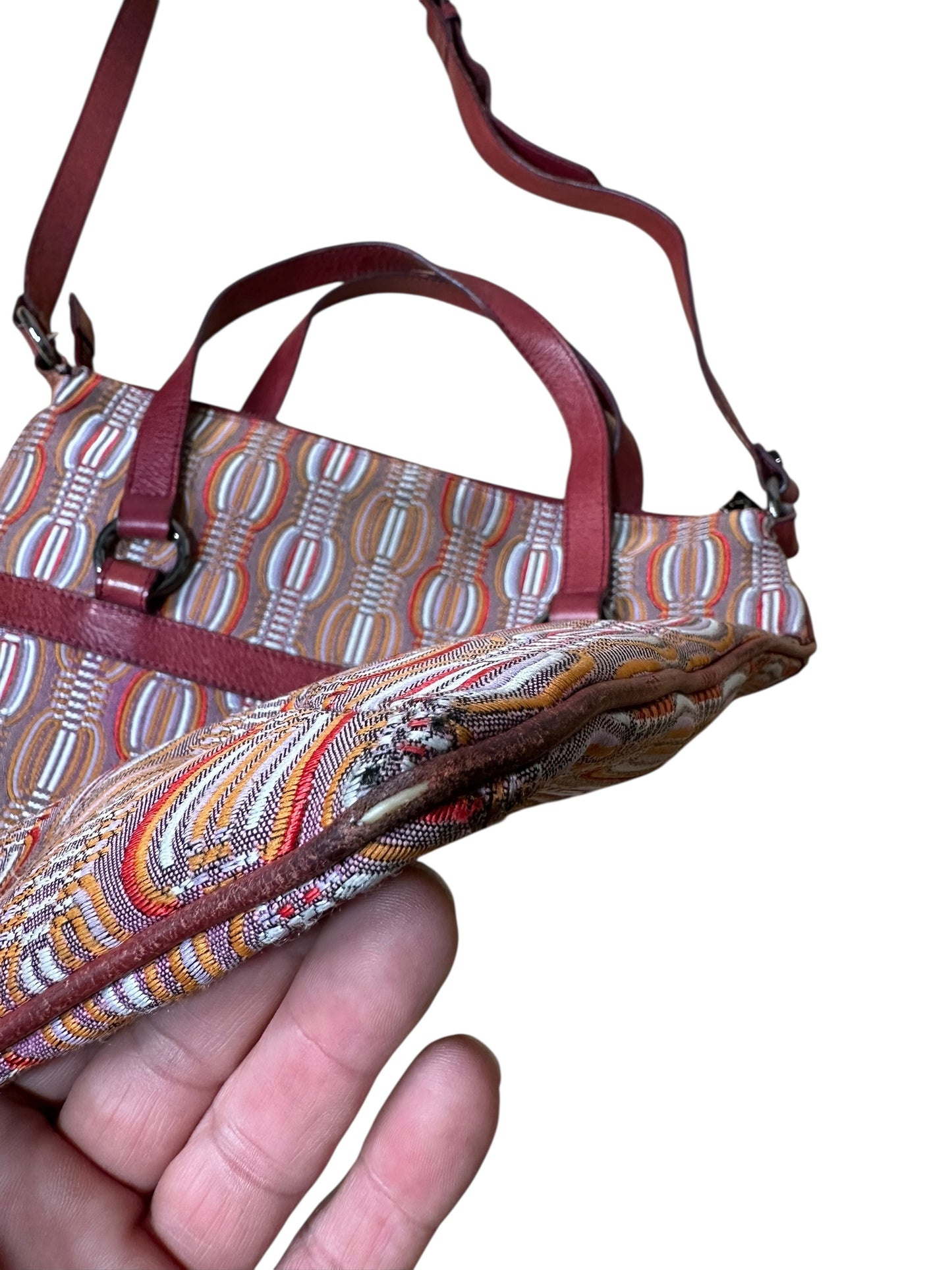 Missoni borsa vintage  in tela jacquard