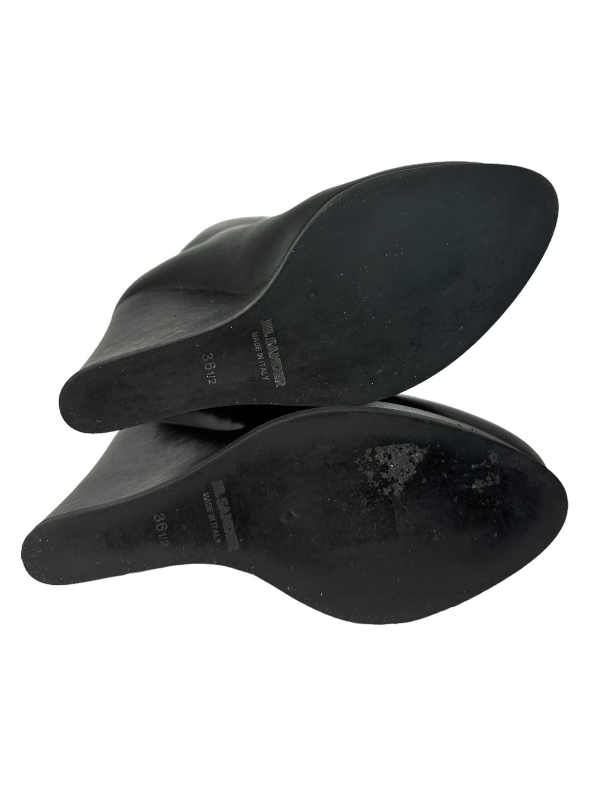 Jil Sander stivali in pelle (36,5)
