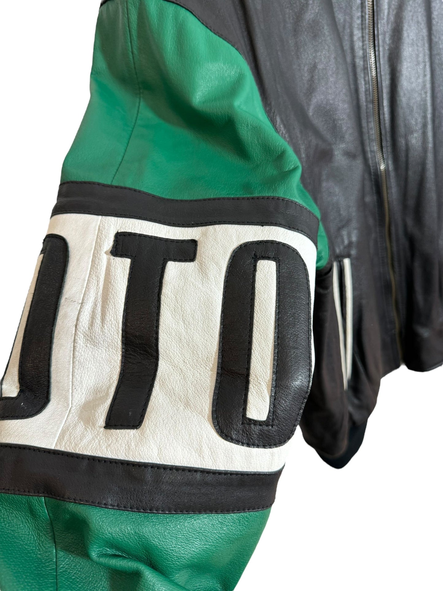 Giacca in pelle vintage Michael Hoban (XL)
