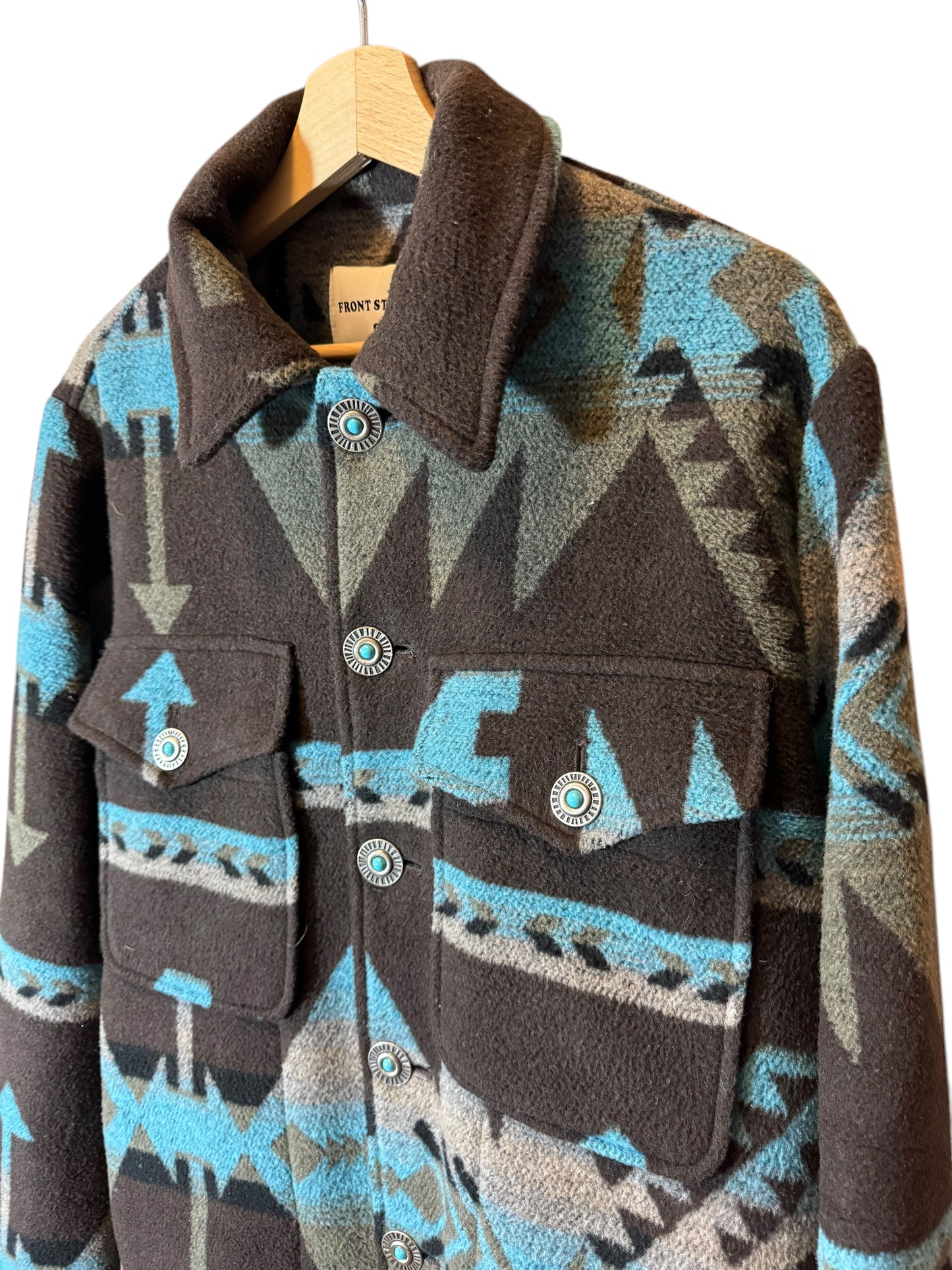 Front Street 8 – Giacca Stile Western con Motivo Geometrico