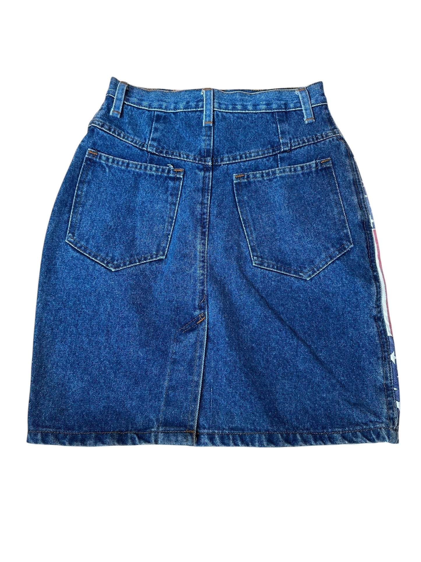Mini gonna vintage in denim (M)