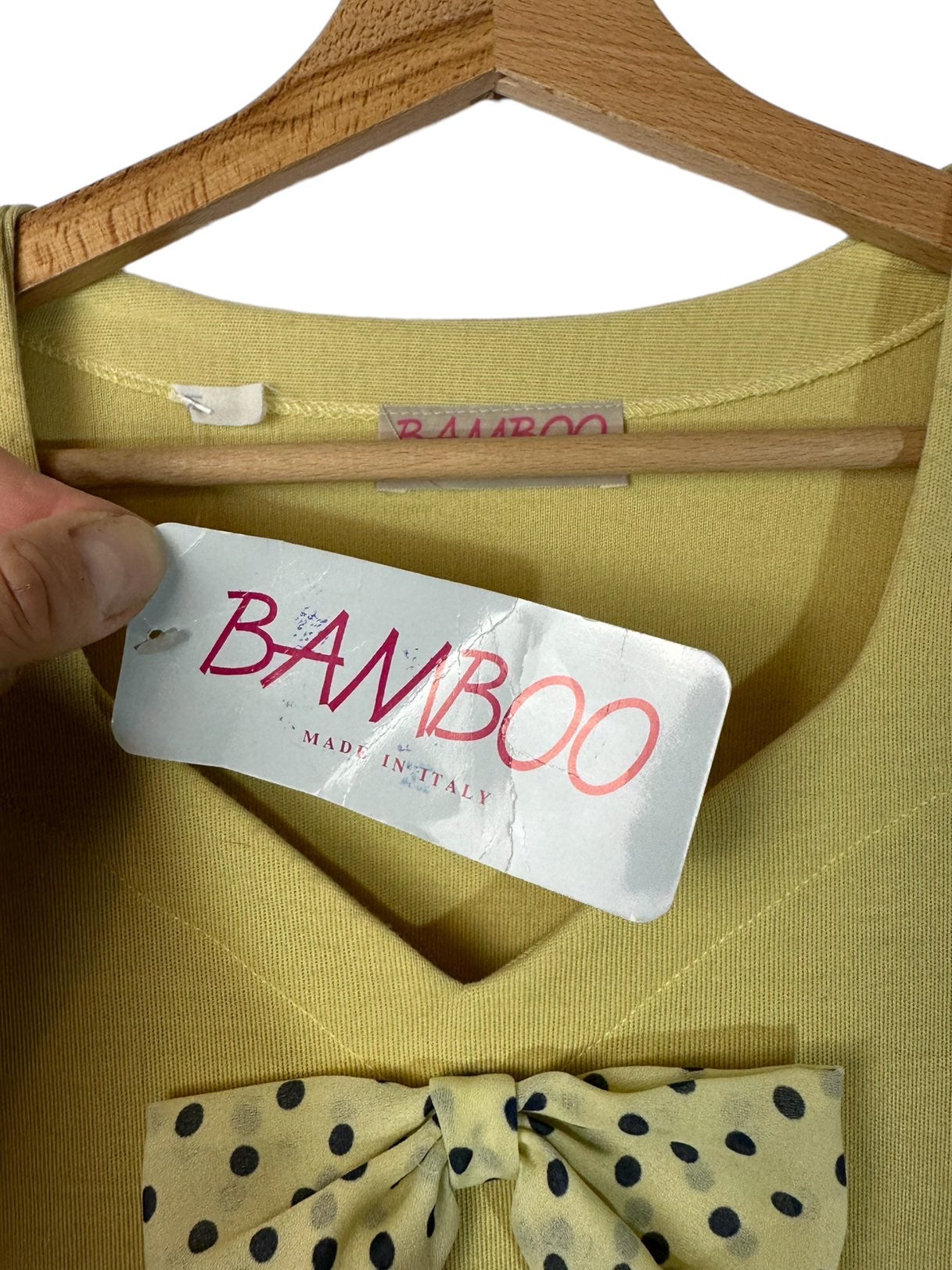 Abito vintage con fiocco (M)