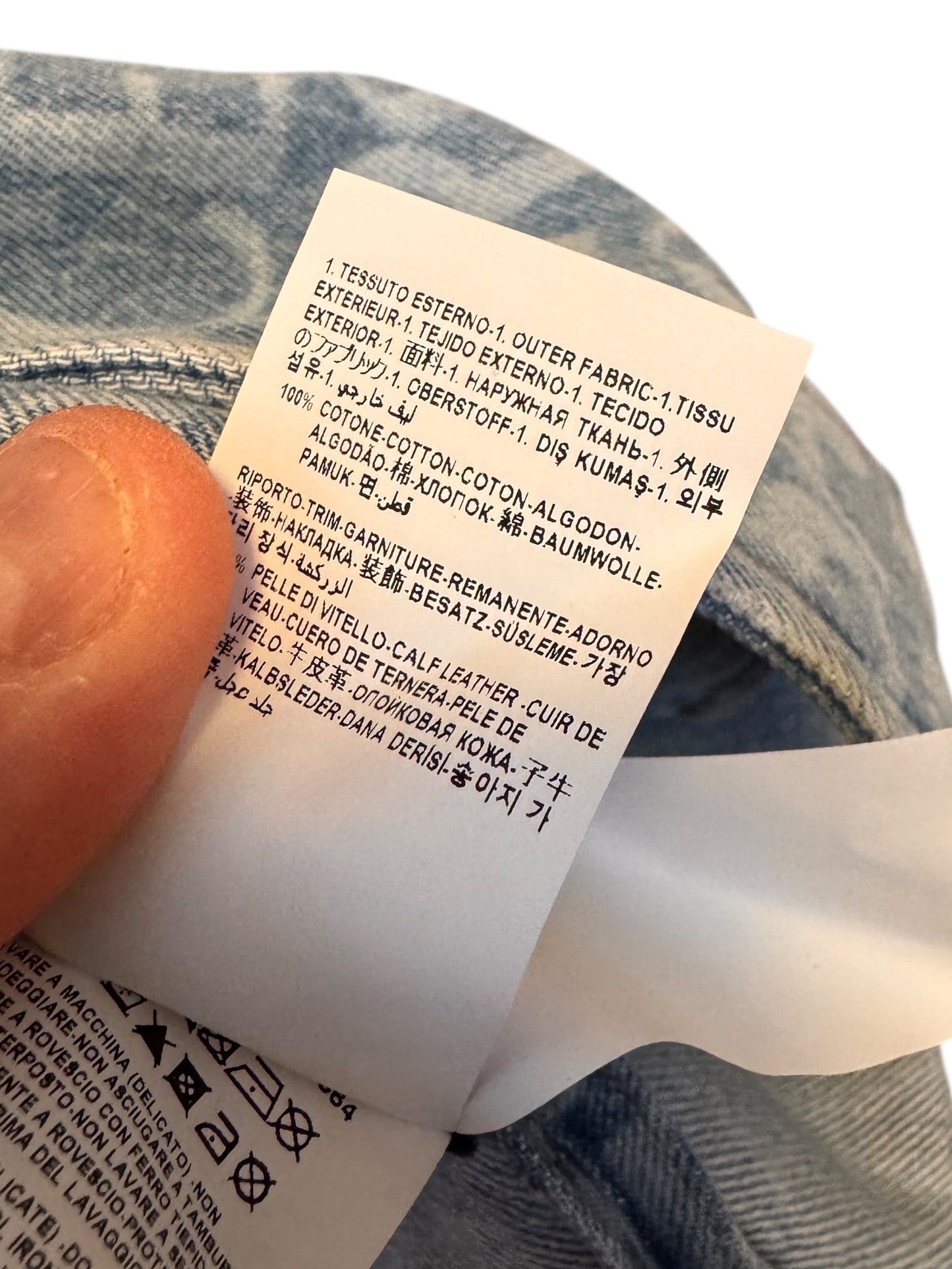 Camicia Versace in denim con stampa all-over Medusa – nuova con cartellino