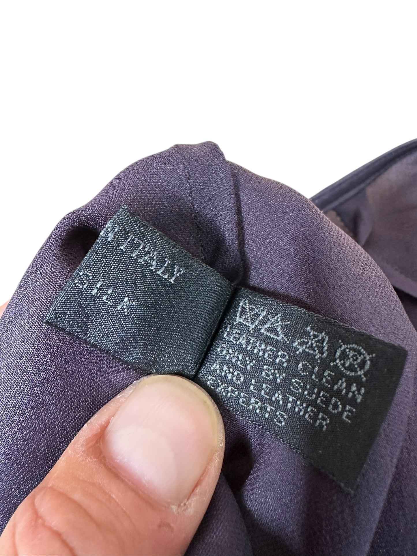 Prada gonna in seta con perline (M)