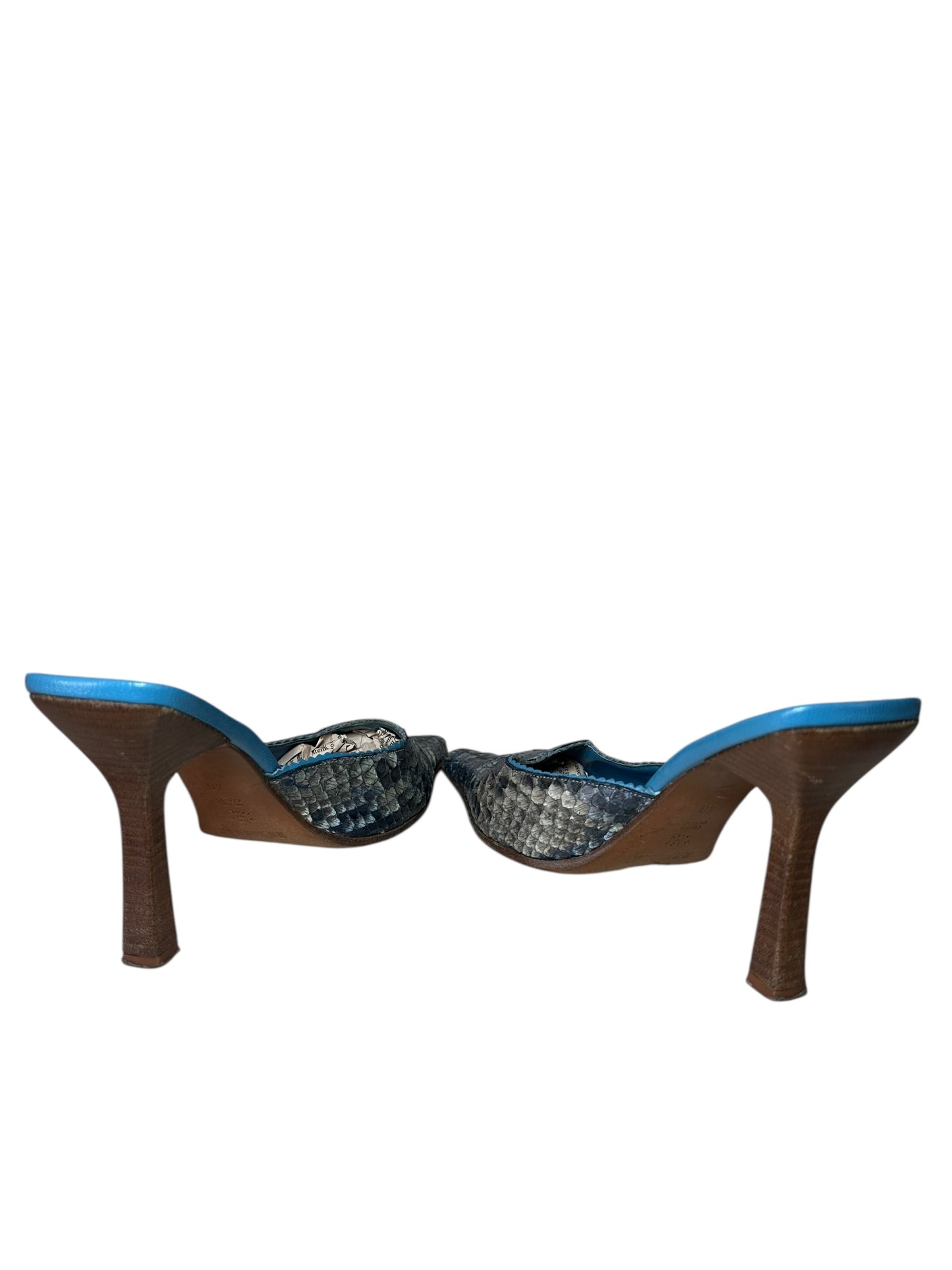 Le Silla saboto vintage in pitone (40)