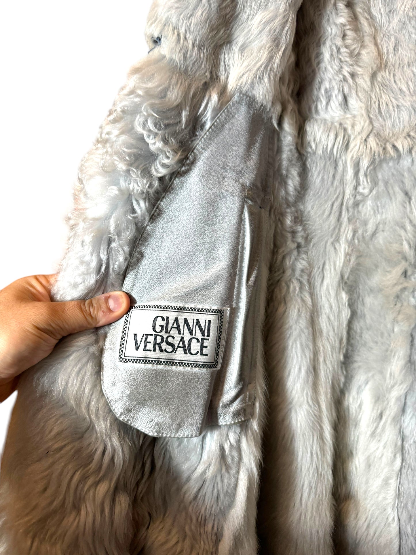 Montone Versace in Camoscio con Interno in Shearling (44)