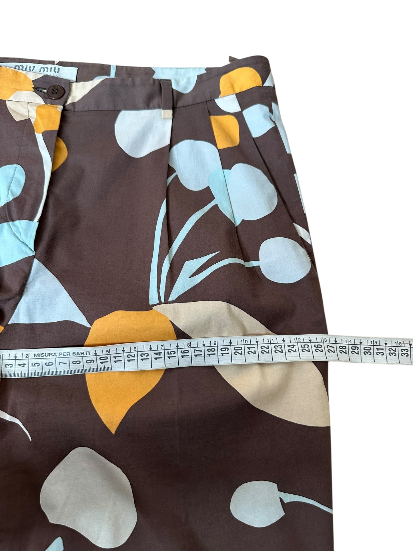 Miu Miu pantaloni vintage stampati (S)