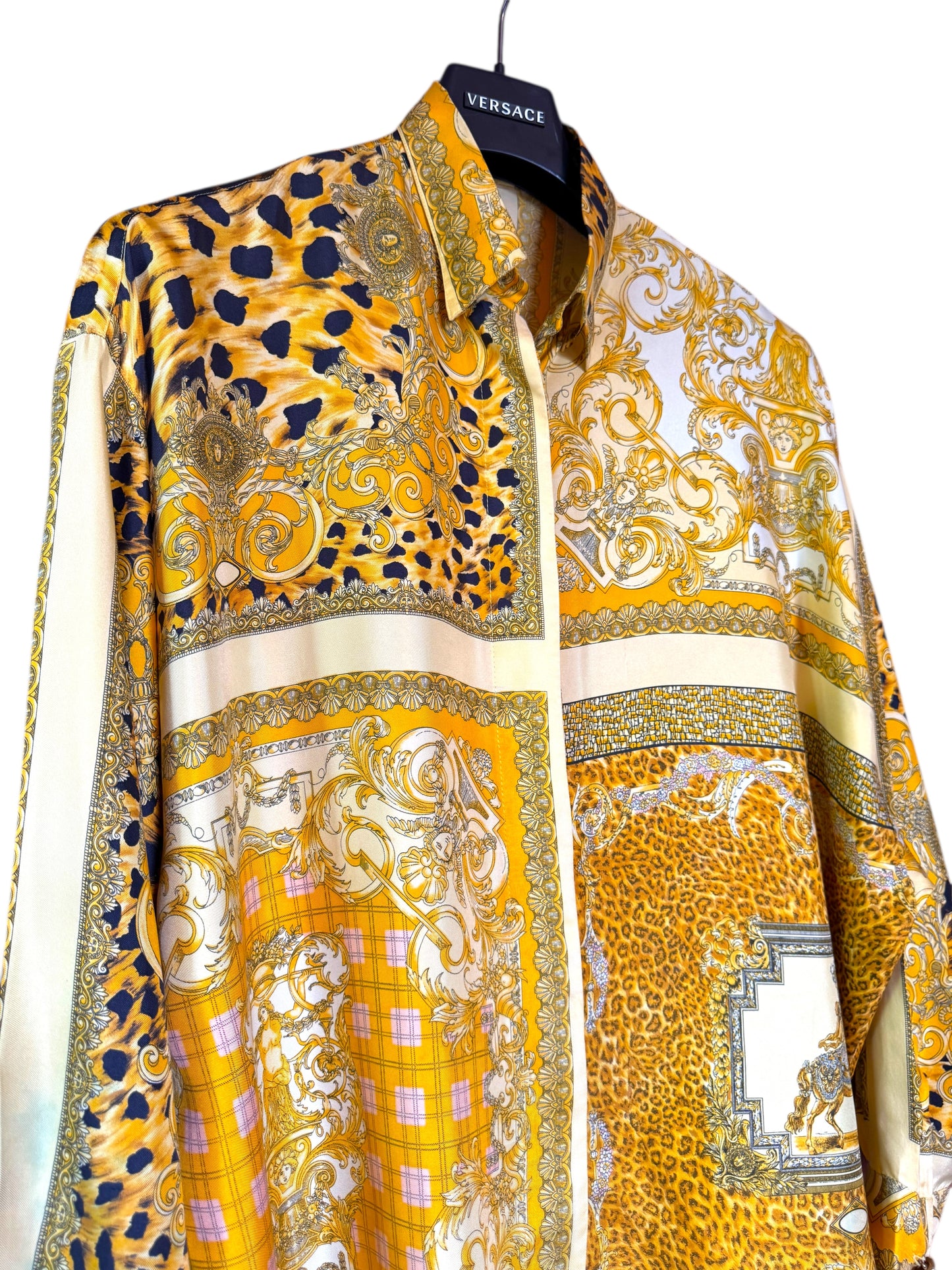 Camicia donna vintage Istante di Gianni Versace – Stampa barocca animalier