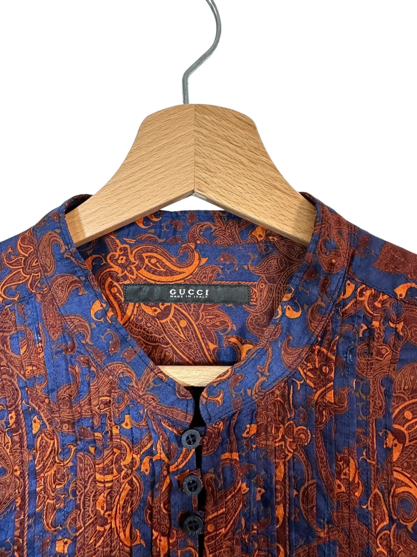 Gucci camicia vintage in seta (Tg M)