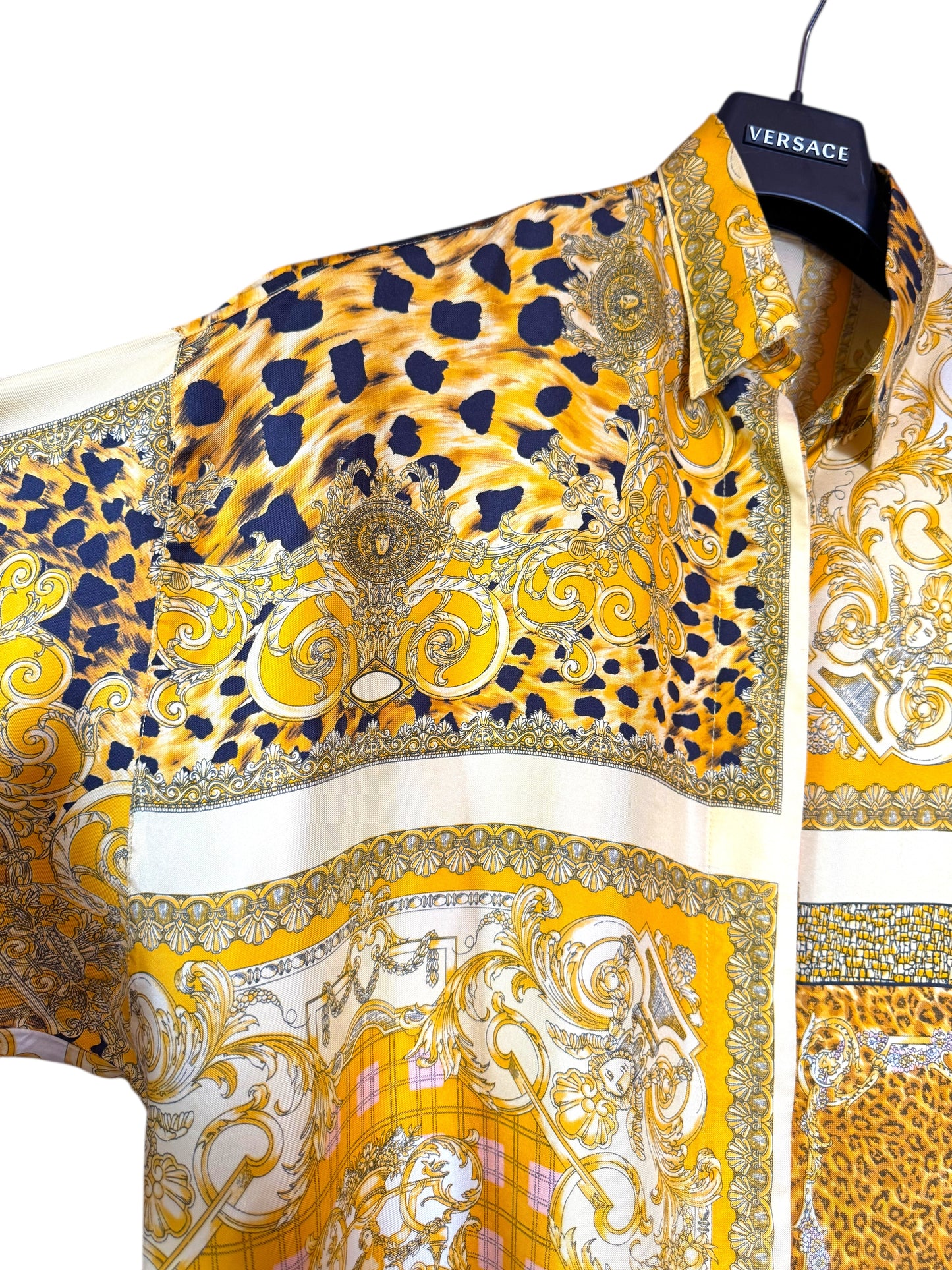 Camicia donna vintage Istante di Gianni Versace – Stampa barocca animalier