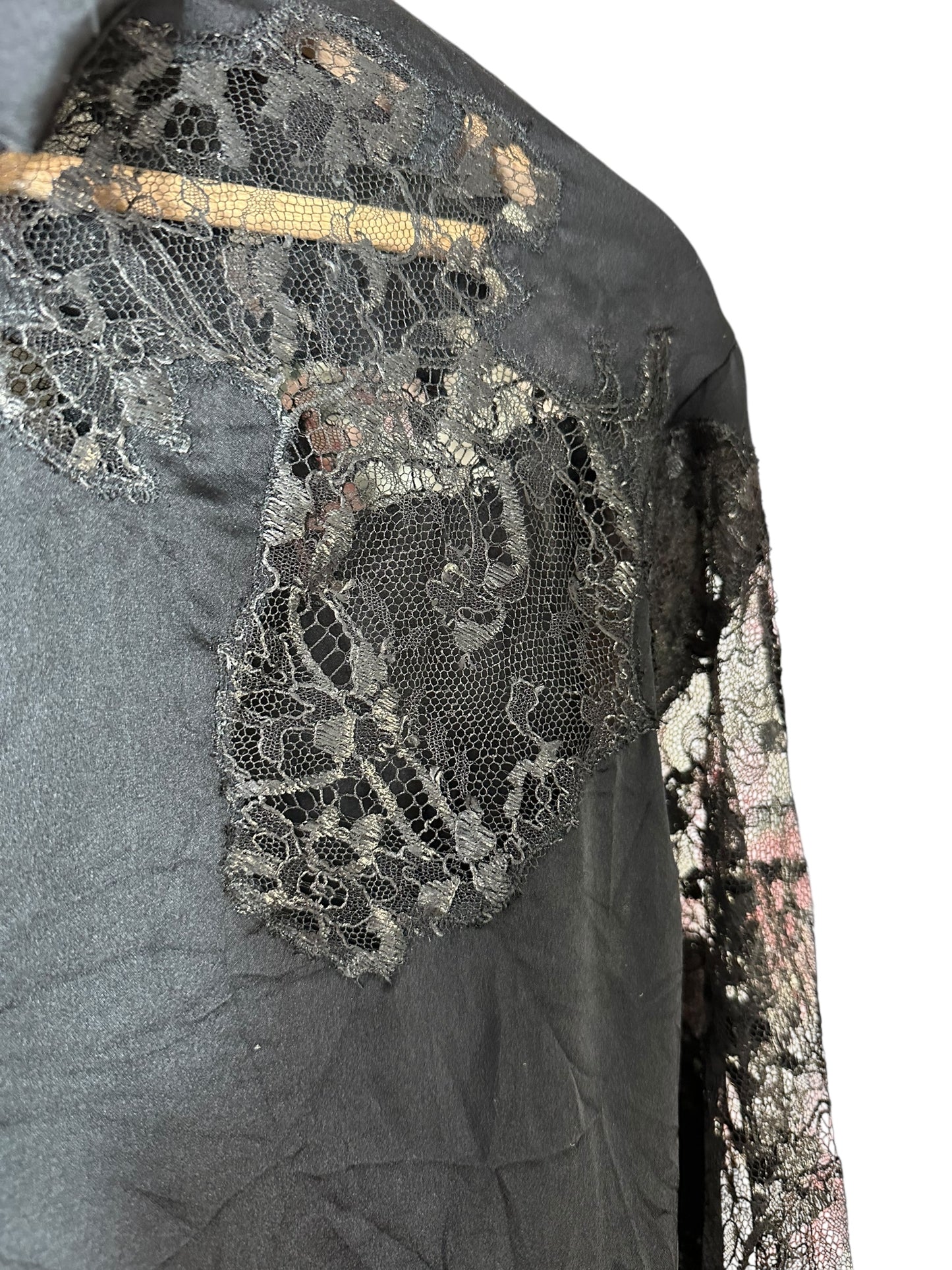 Versace camicia con inserti in pizzo (38)