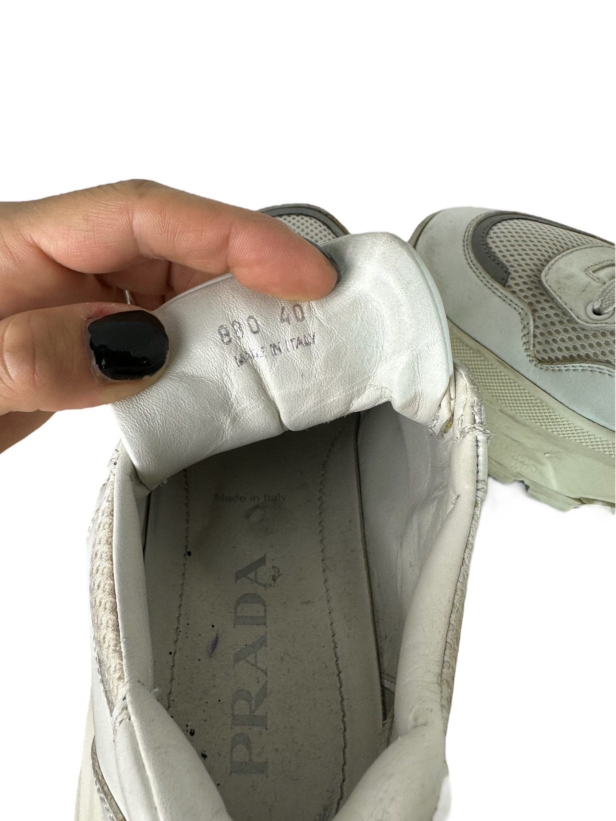 Prada sneakers con platform 40