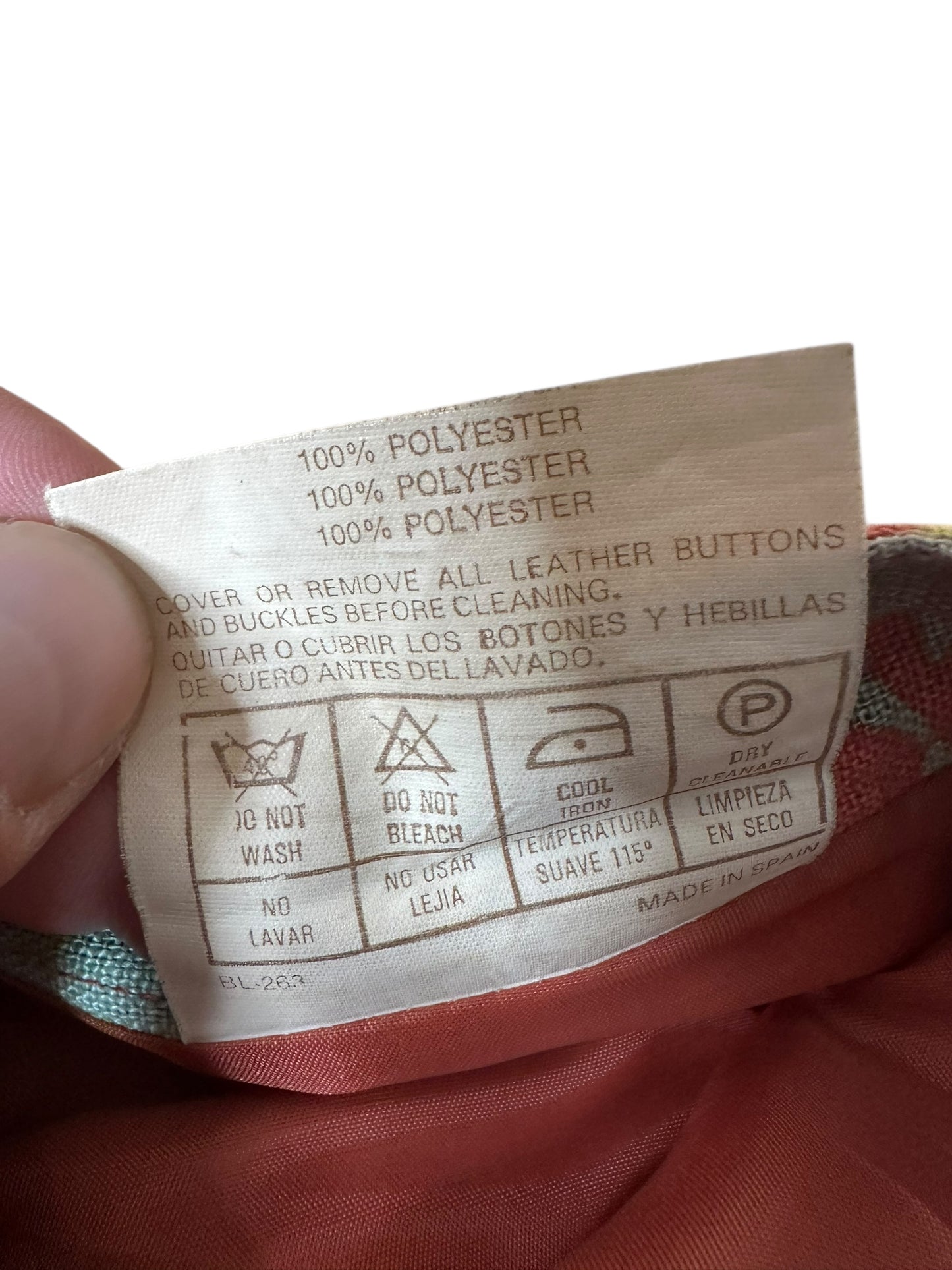 Burberry completo vintage in lino (L)