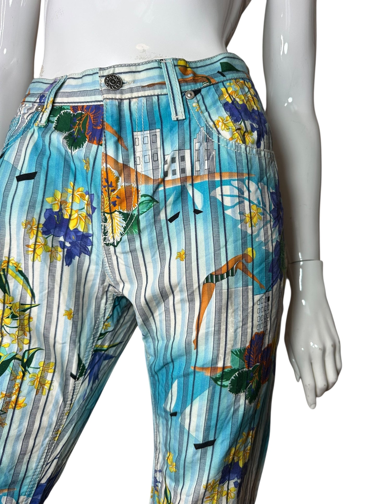 Gucci pantaloni vintage stampati (L)