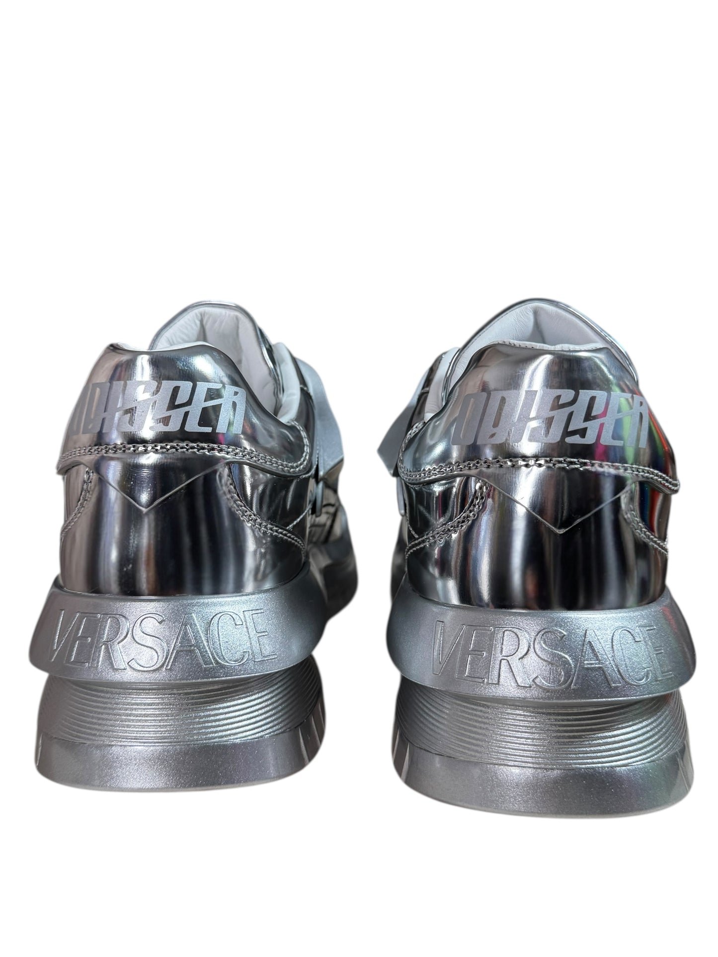 Versace Odissea sneakers argento con logo Medusa 3D - IT 40