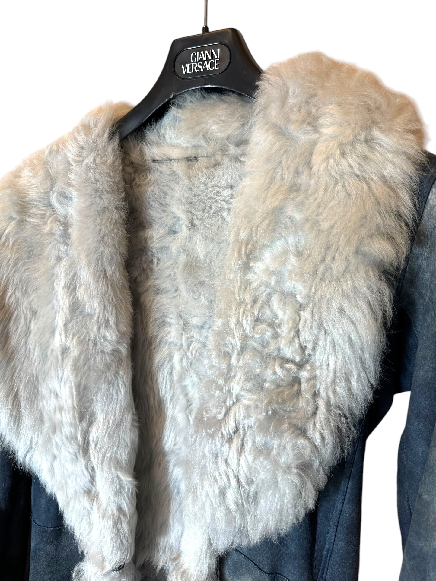 Montone Versace in Camoscio con Interno in Shearling (44)