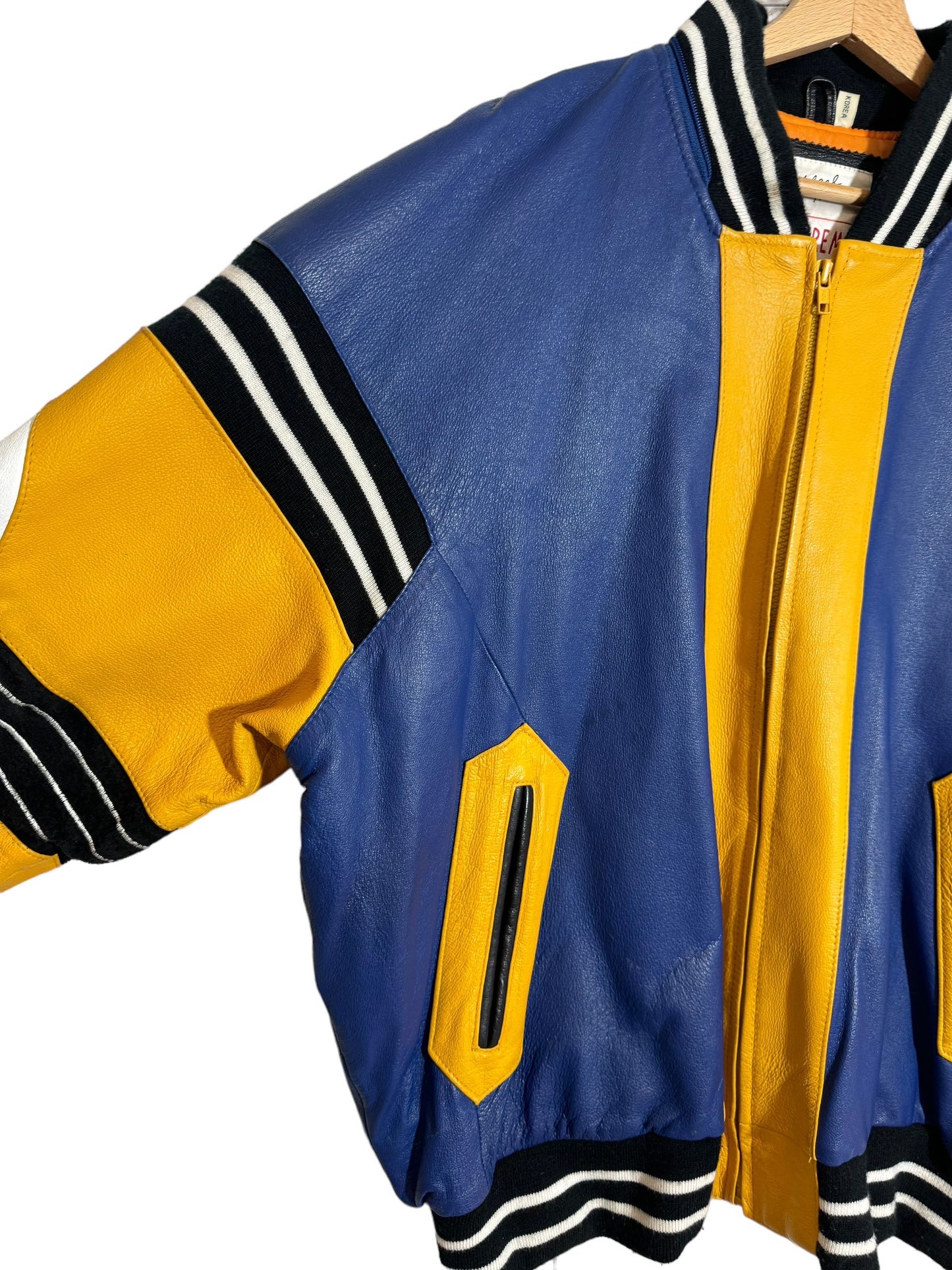 Giacca in pelle vintage Michael Hoban (XL)