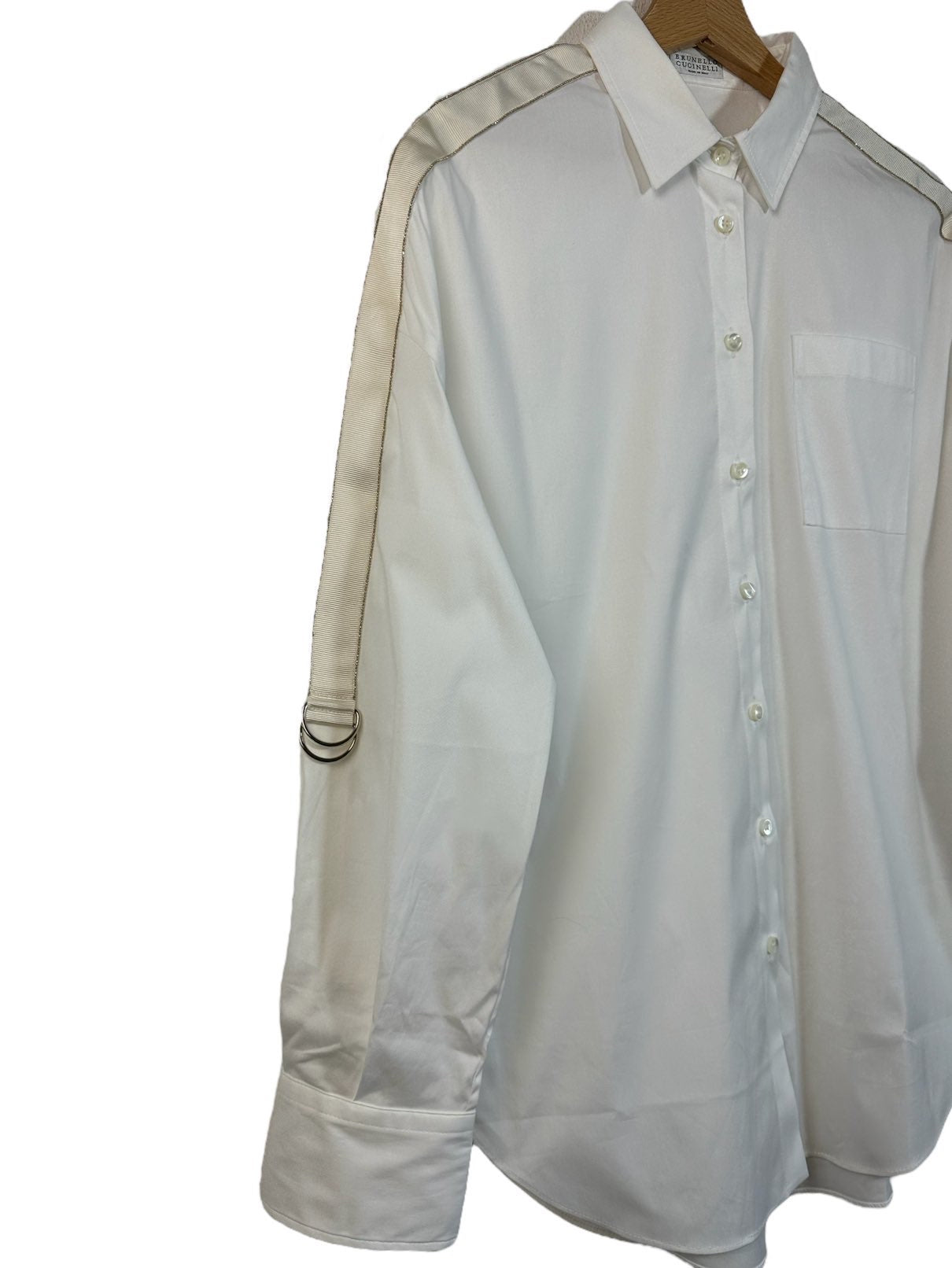 Brunello Cuccinelli camicia con inserto (S)