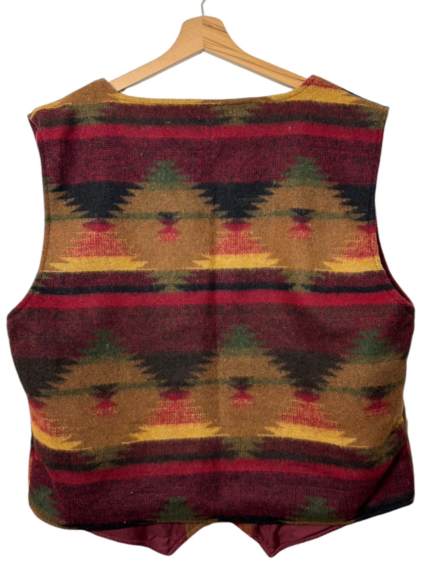 Camel gilet vintage stile azteco (2XL)