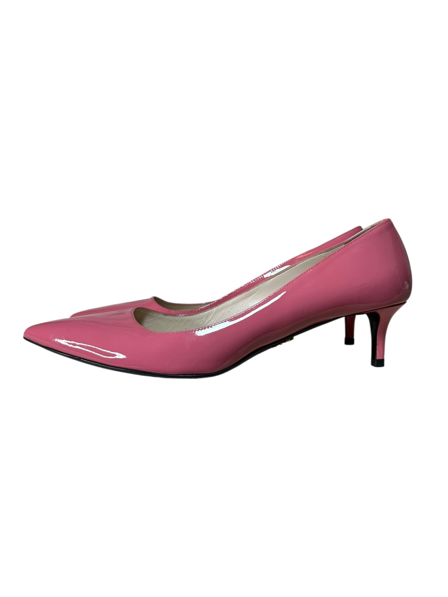 Prada decolletè in vernice rosa