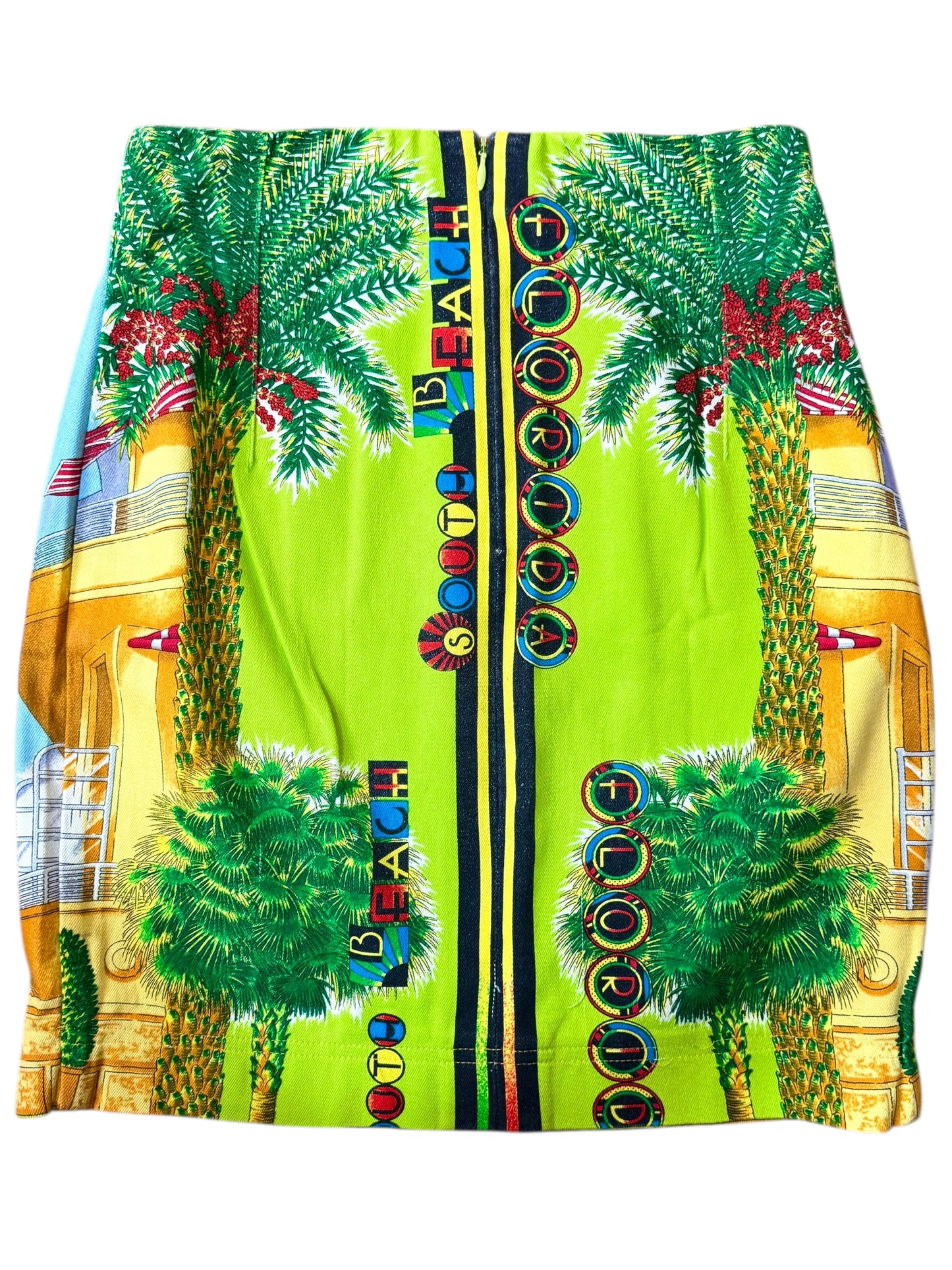 Gianni Versace Couture gonna vintage “Miami” South Beach Florida anni ‘90