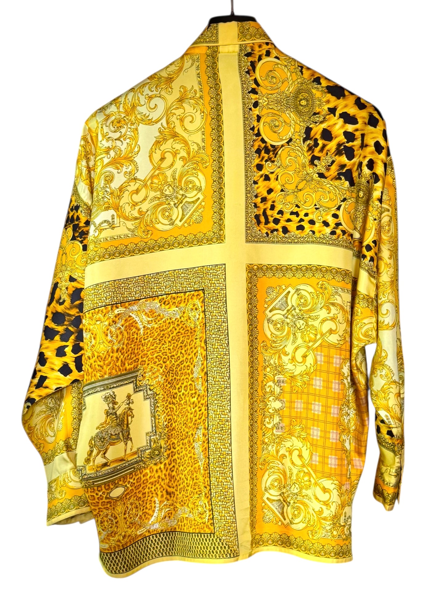 Camicia donna vintage Istante di Gianni Versace – Stampa barocca animalier