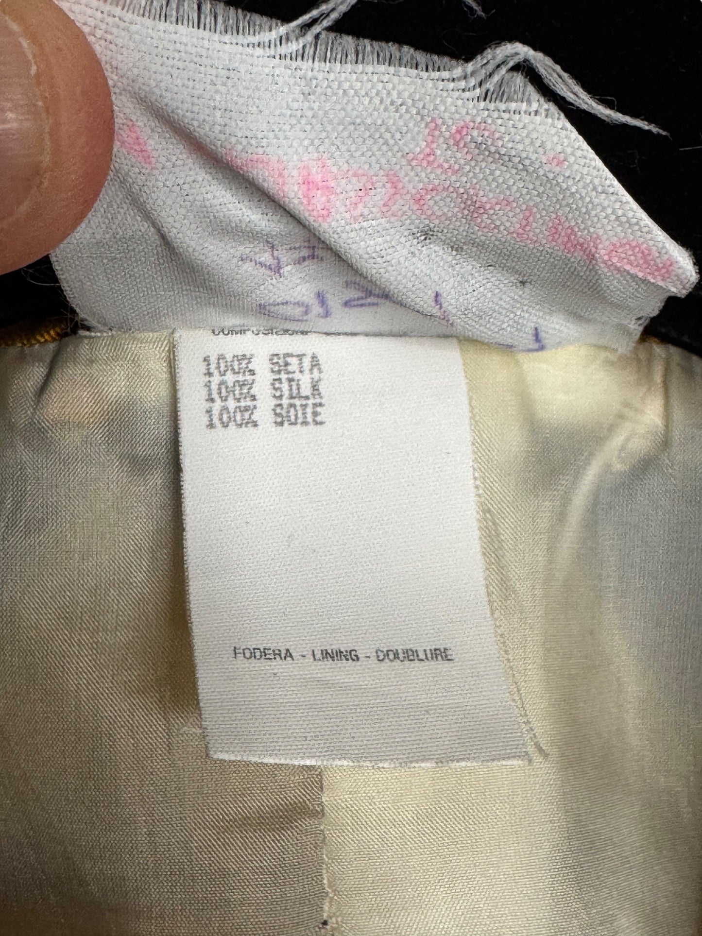 Gianni Versace Couture Blazer Vintage Anni ‘90 Barocco in Seta Donna IT 42