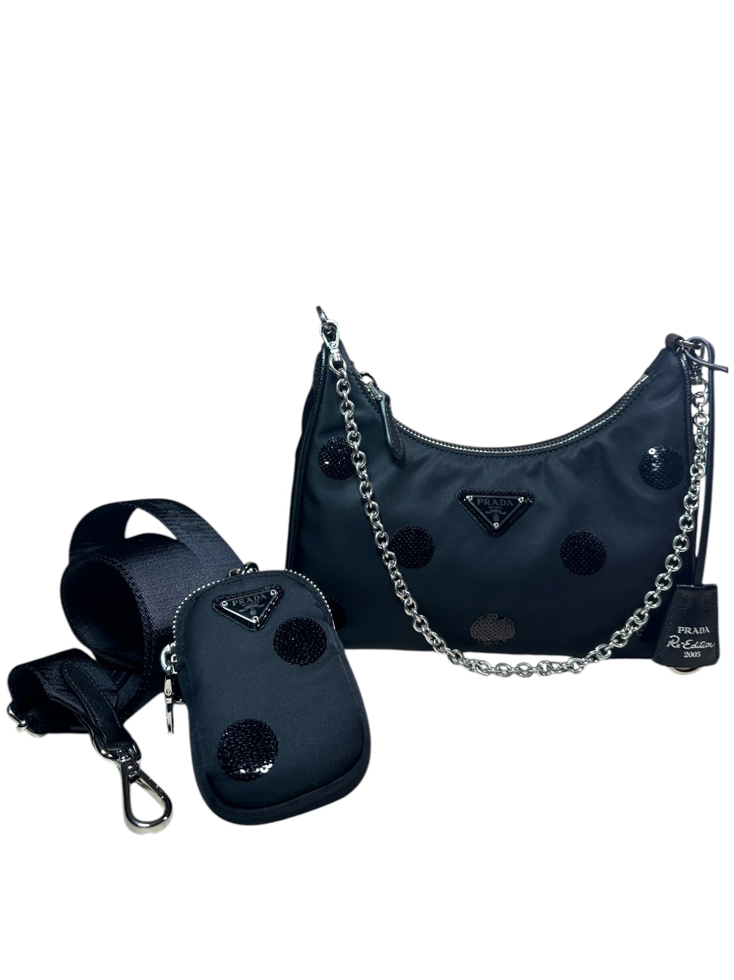 Prada Re-edition con paillettes