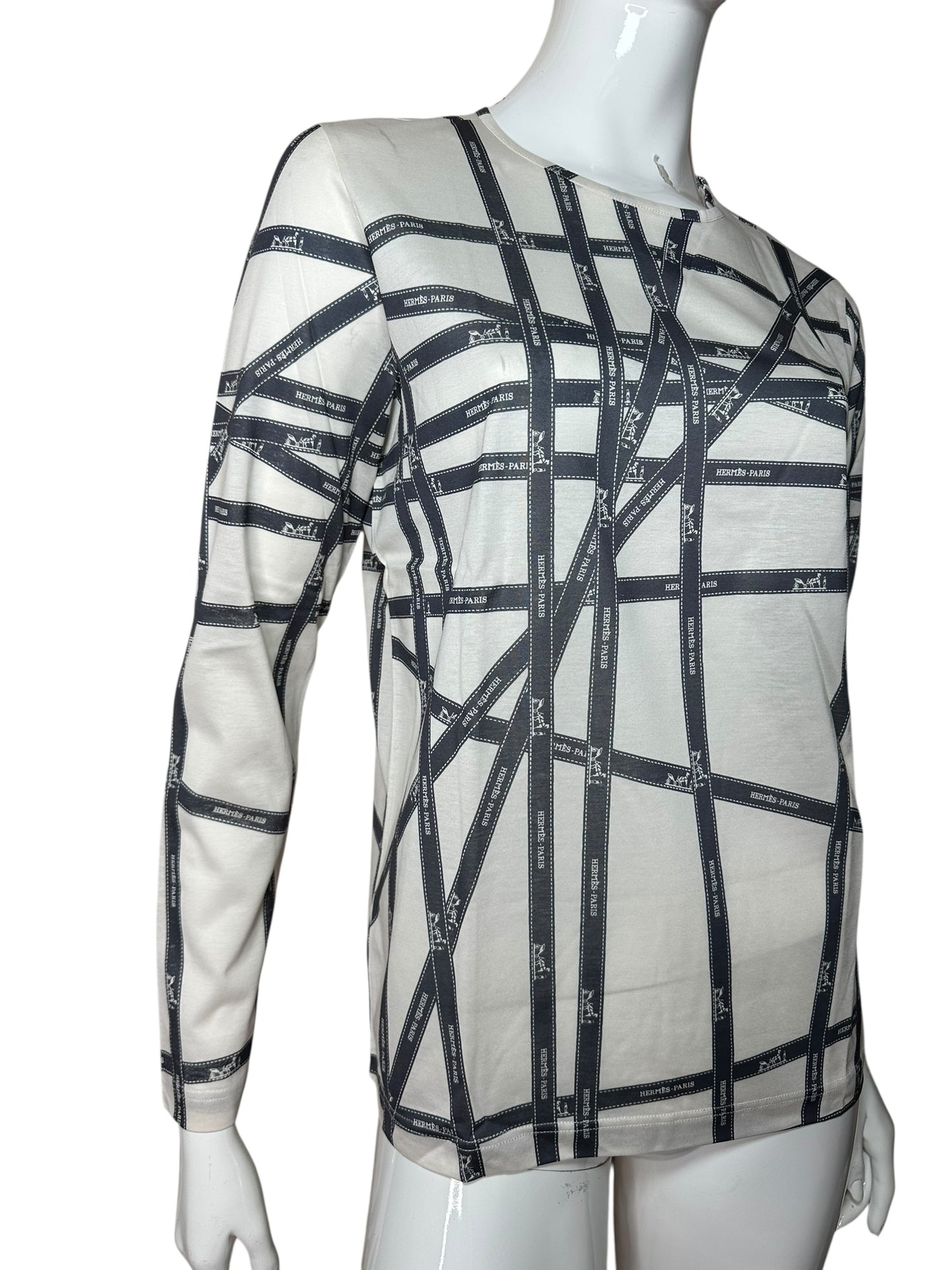 Hermès t-shirt vintage a maniche lunghe (M)