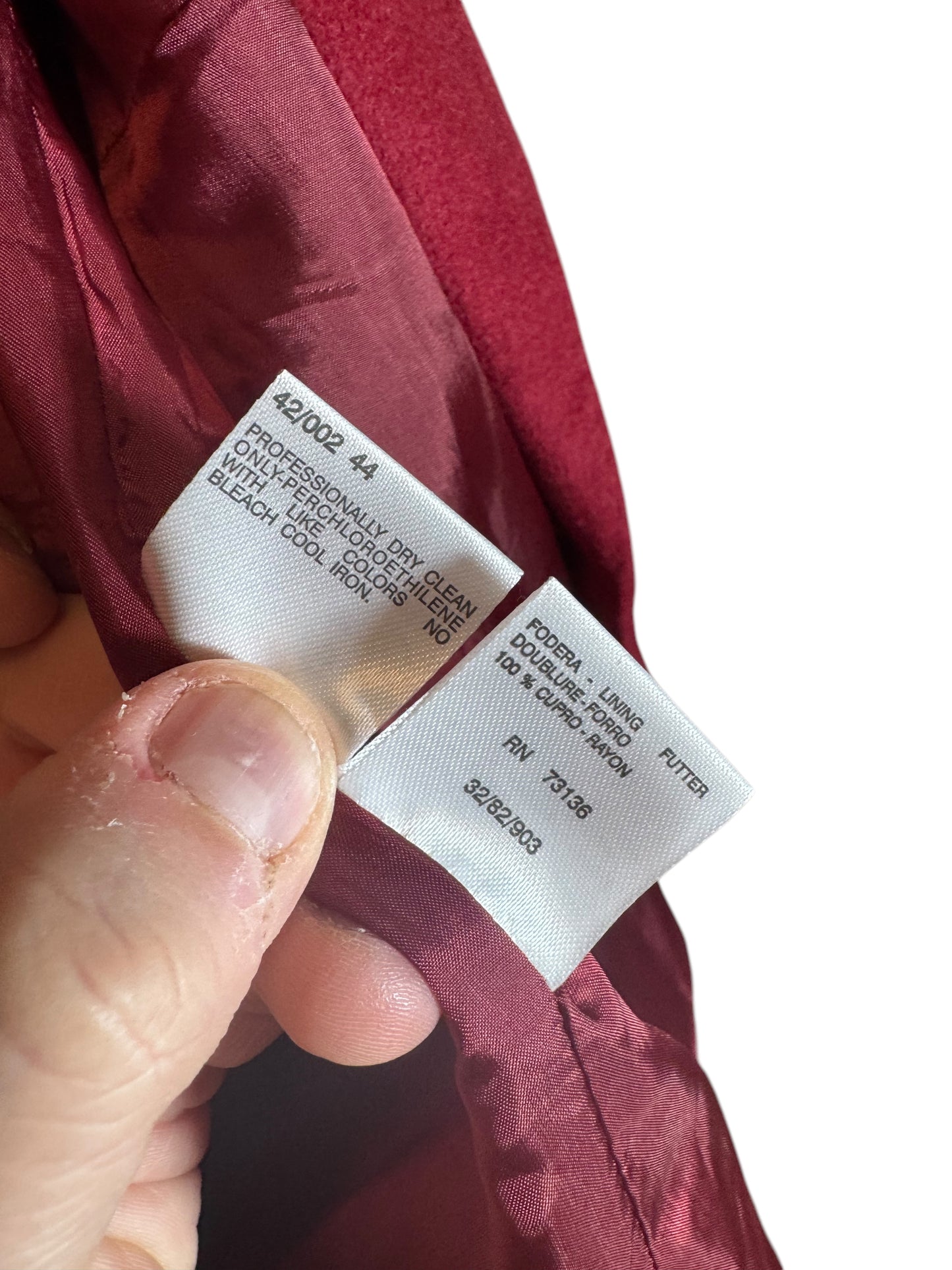 Max Mara Tailleur Completo Giacca e Abito Rosso