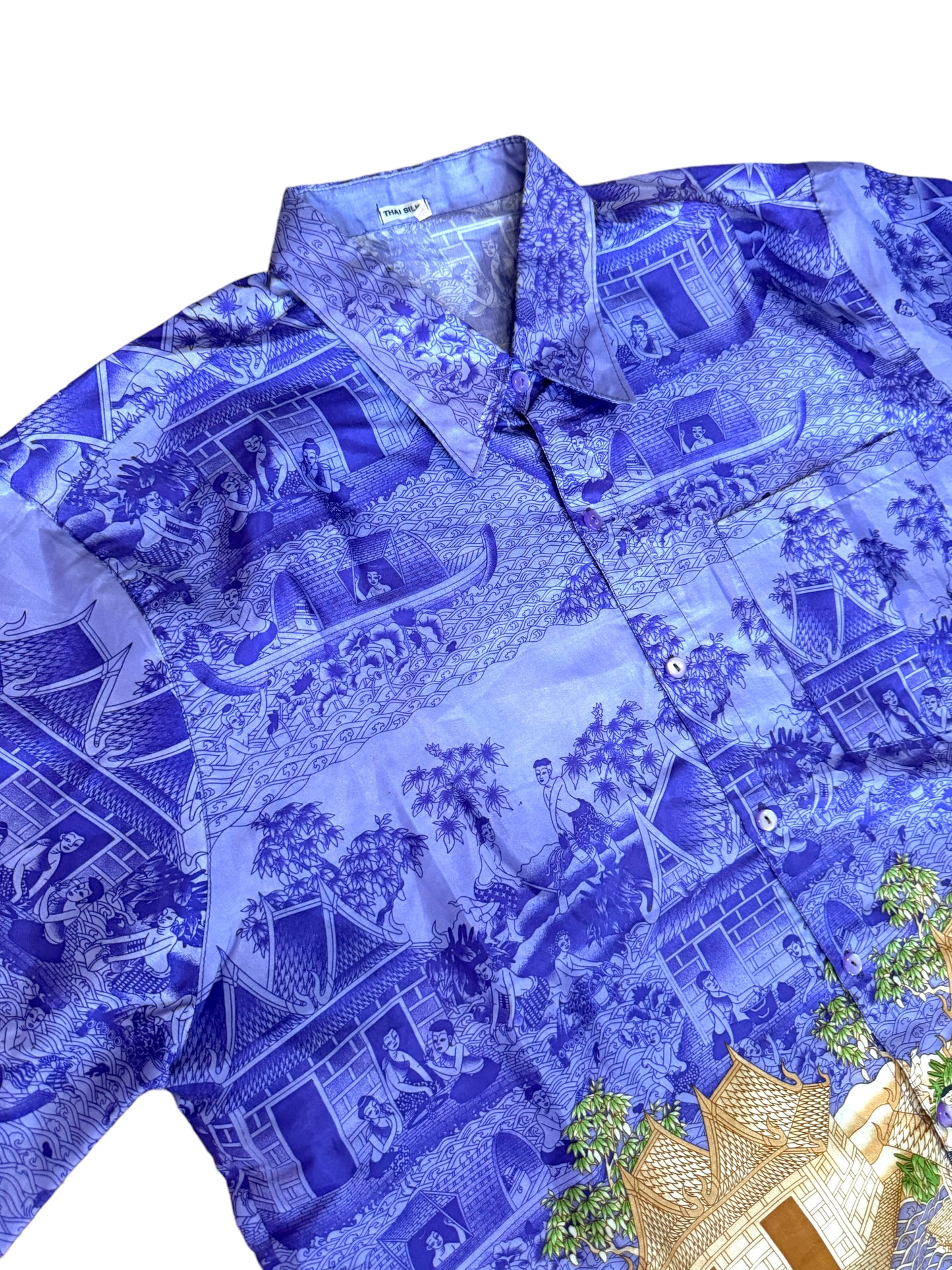 Camicia vintage stampata (XXL)