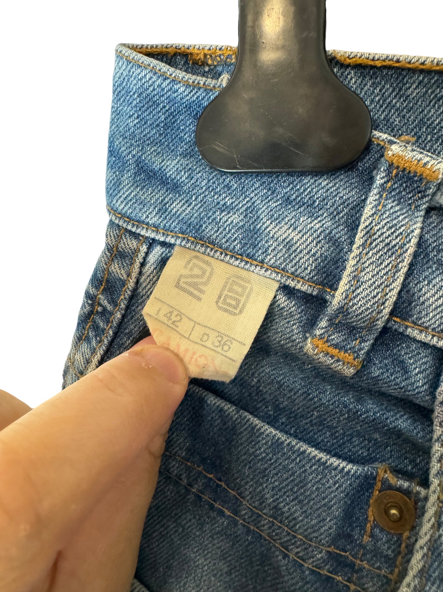 Pantaloni Jeans vintage con stampa (M)