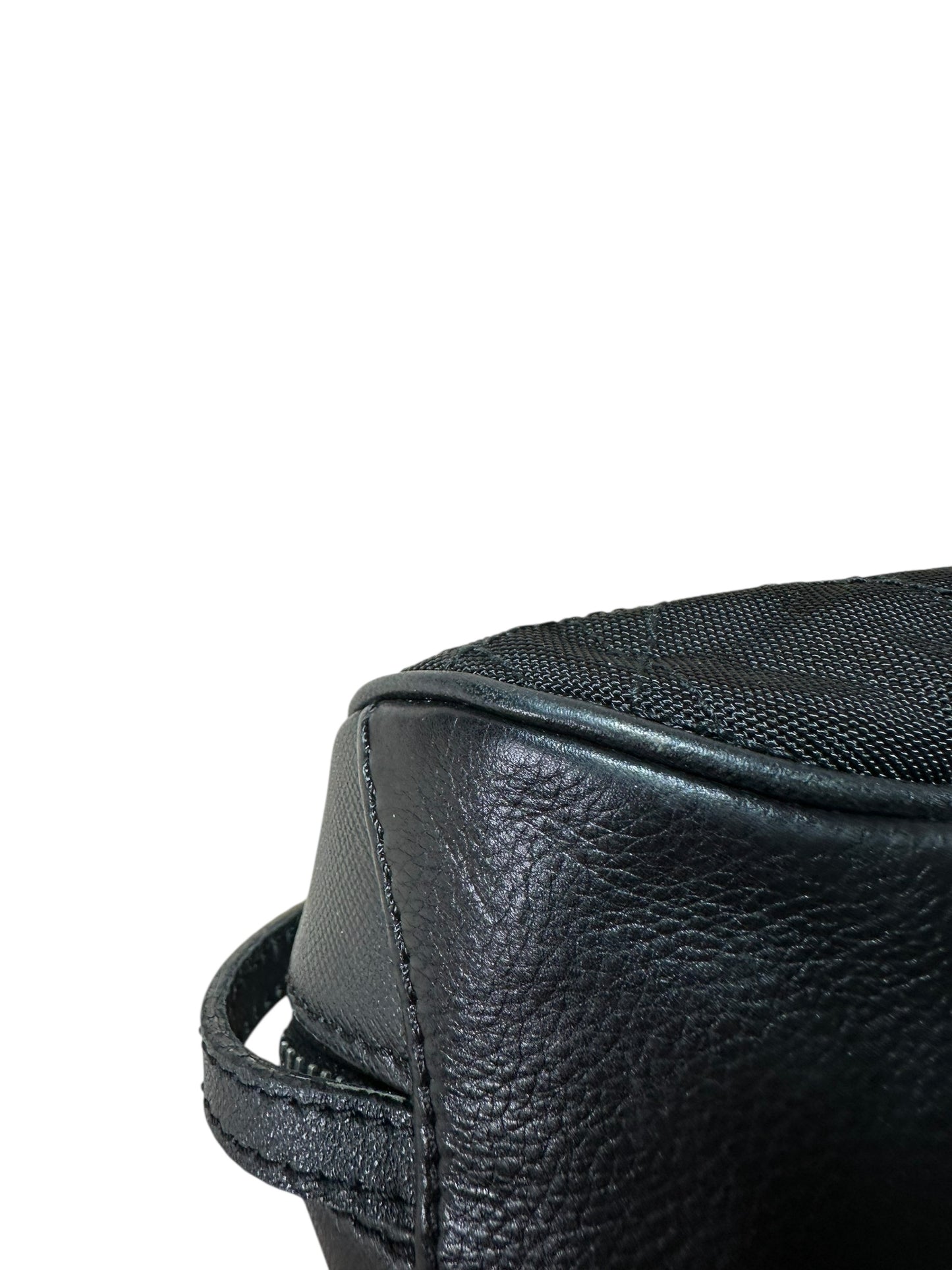 Dior mini borsa vintage in tela e pelle