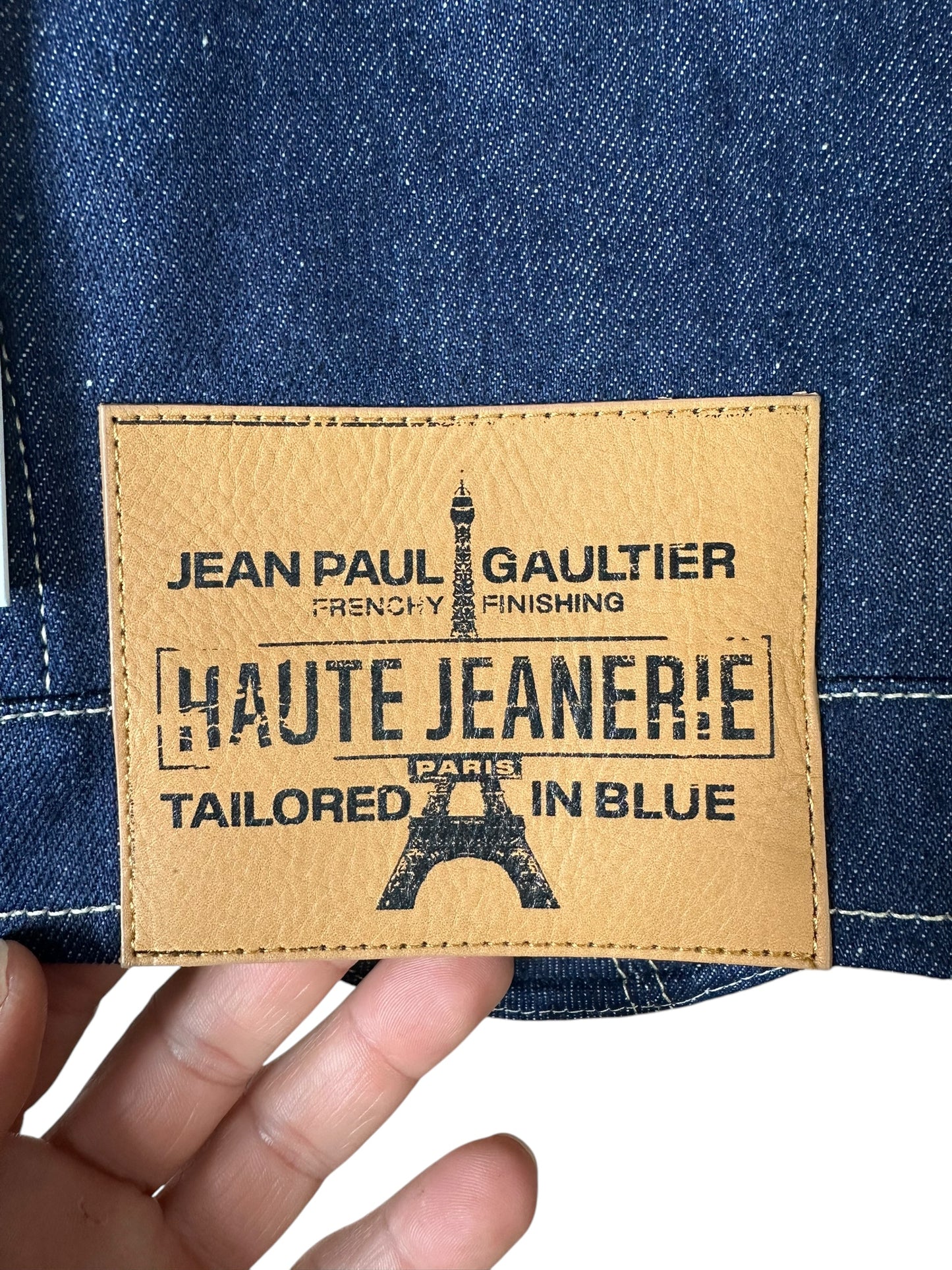 Jean Paul Gaultier giacca in denim crop (XS)