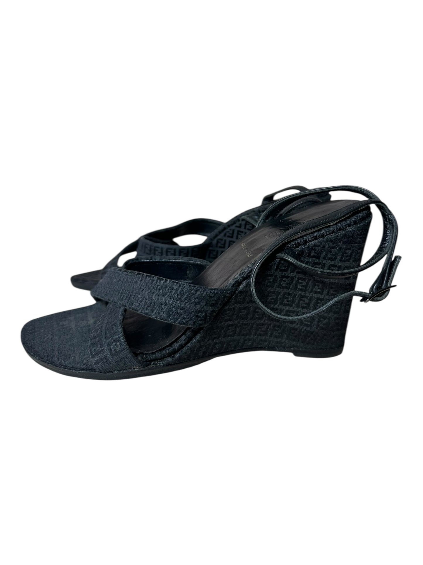 Fendi sandali vintage in tela (37)