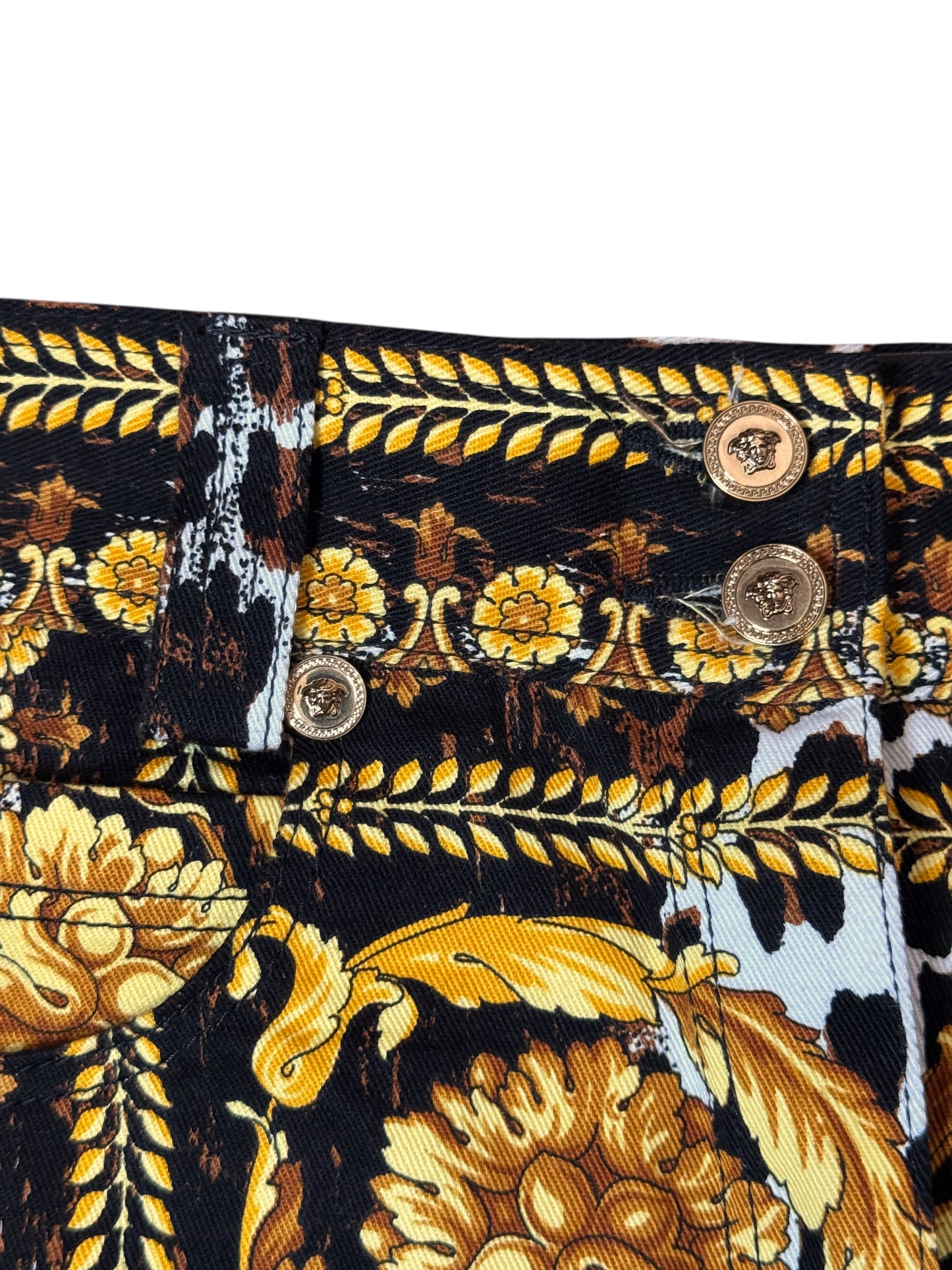 Pantaloni Versace Tribute SS2018 – Stampa Wild Baroque 1992, taglia 25