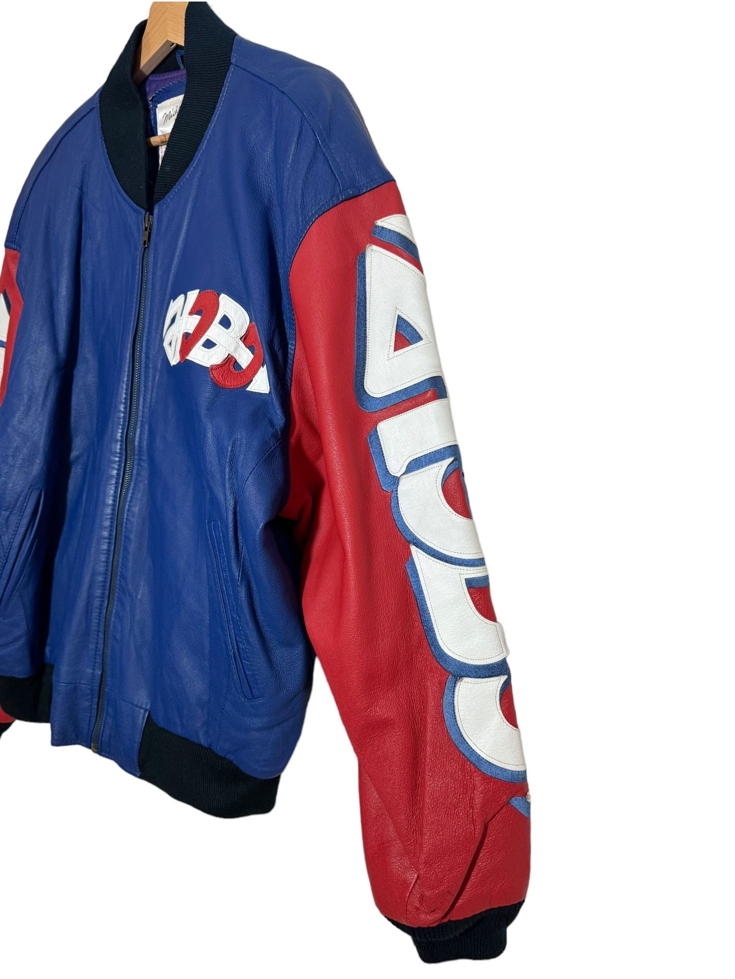 Giacca in pelle vintage Michael Hoban (L)