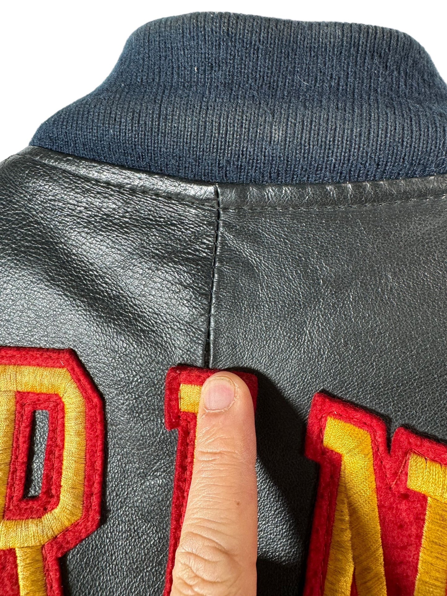 Giacca in pelle vintage Michael Hoban (XL)