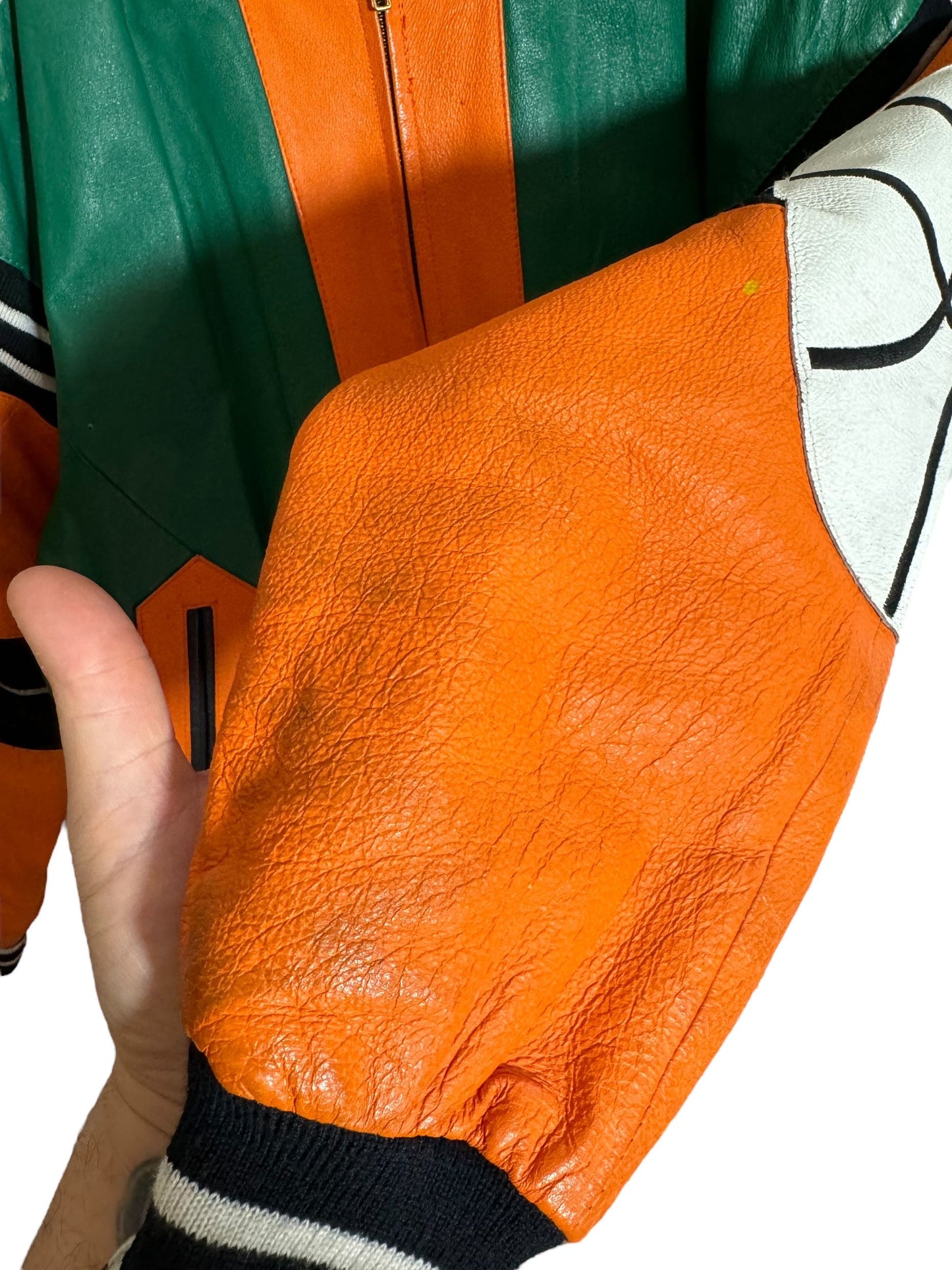 Giacca in pelle vintage Michael Hoban (XL)