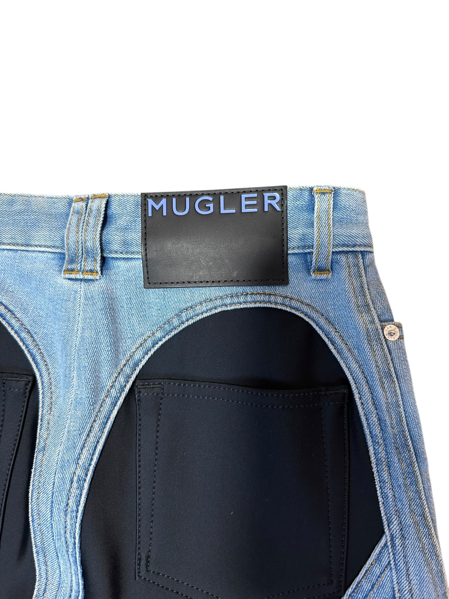 Mugler jeans con inserti (S)