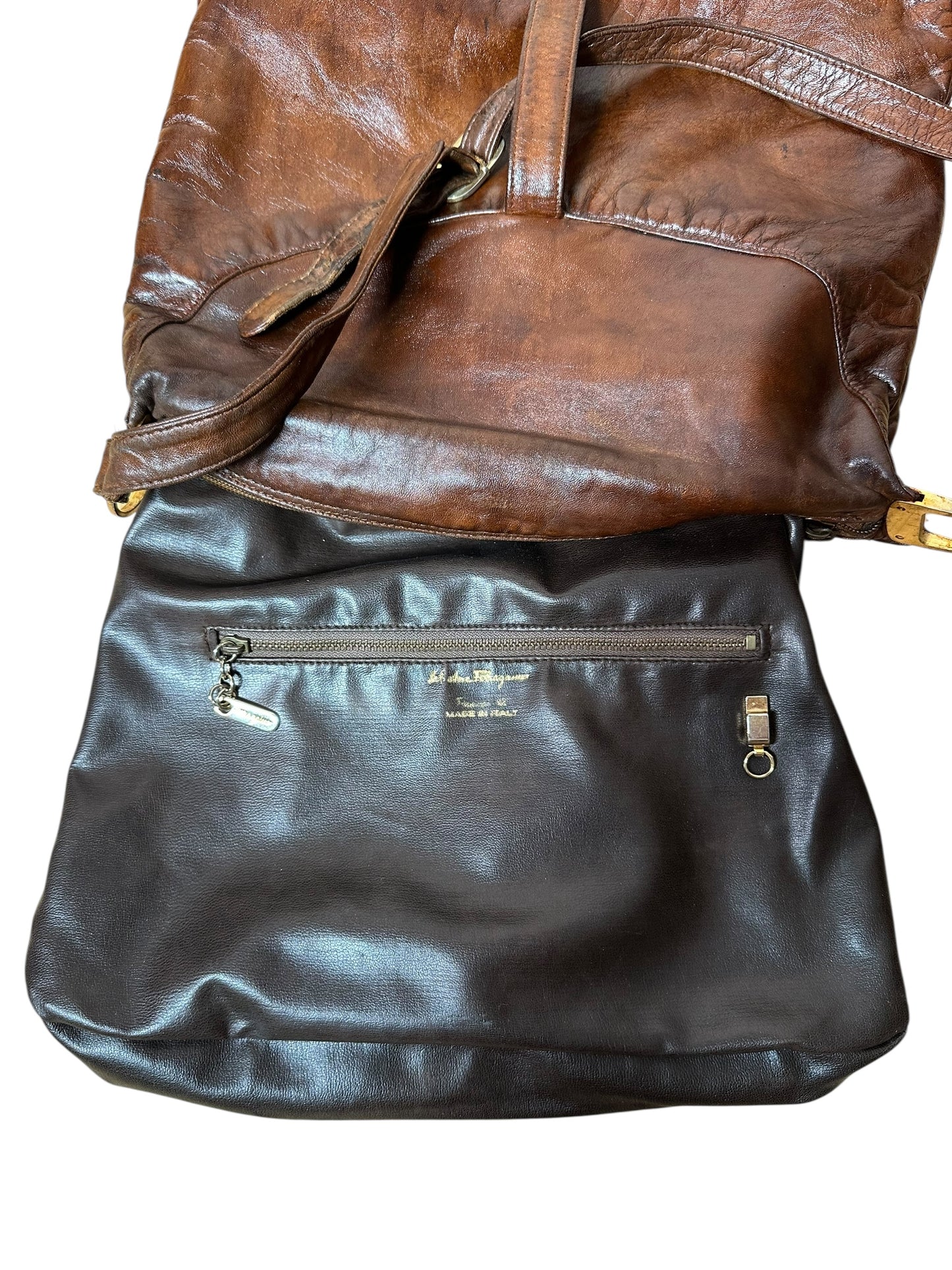 Salvatore Ferragamo borsa vintage in pelle