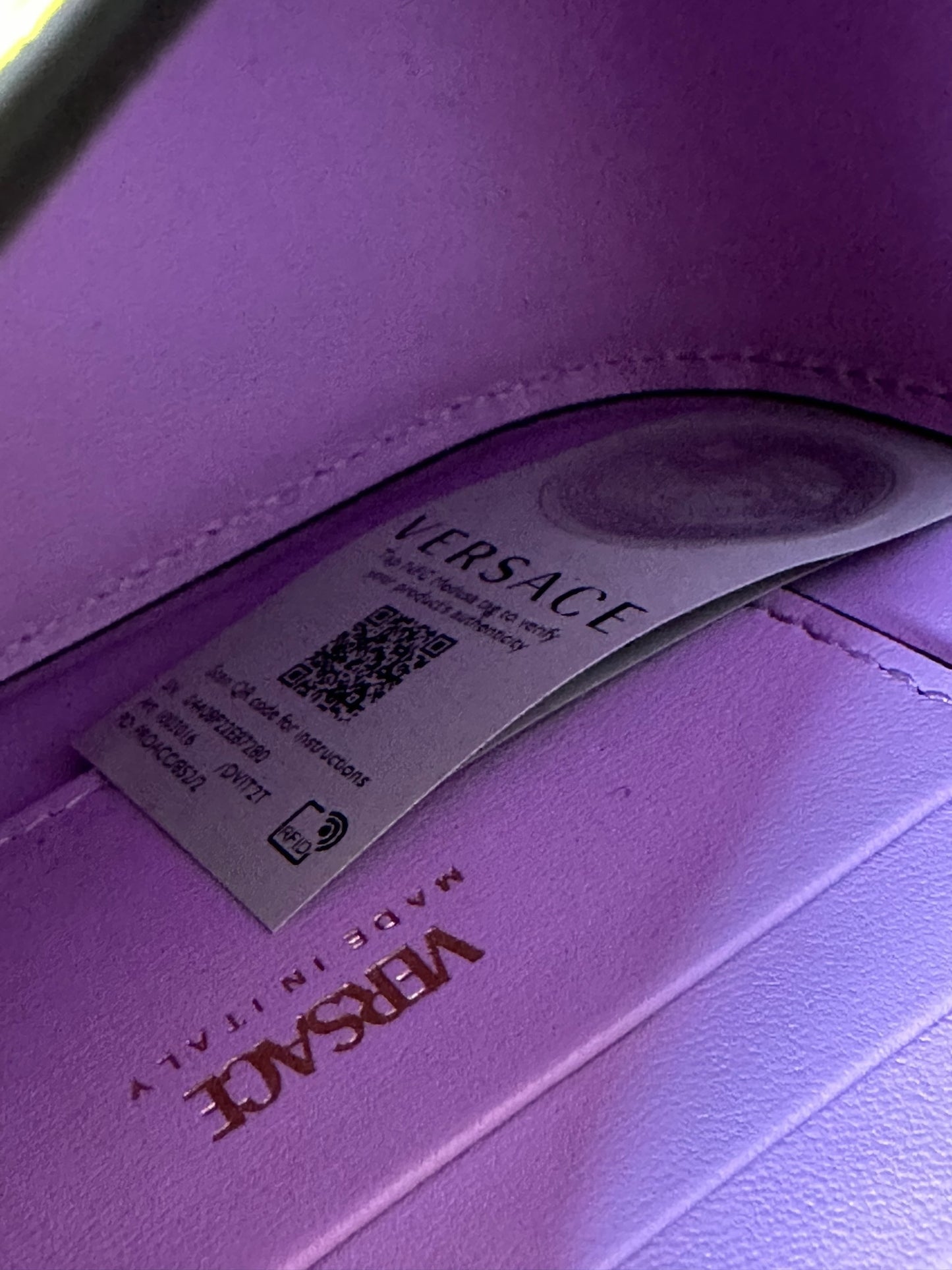 Versace borsa in pelle