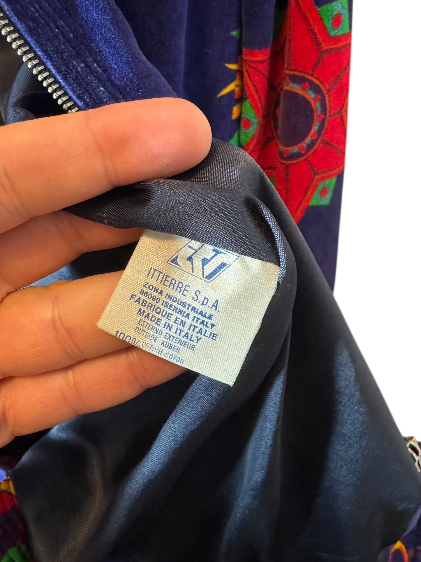 Gianni Versace Versus Giacca Donna Vintage - Velluto Blu - Made in Italy