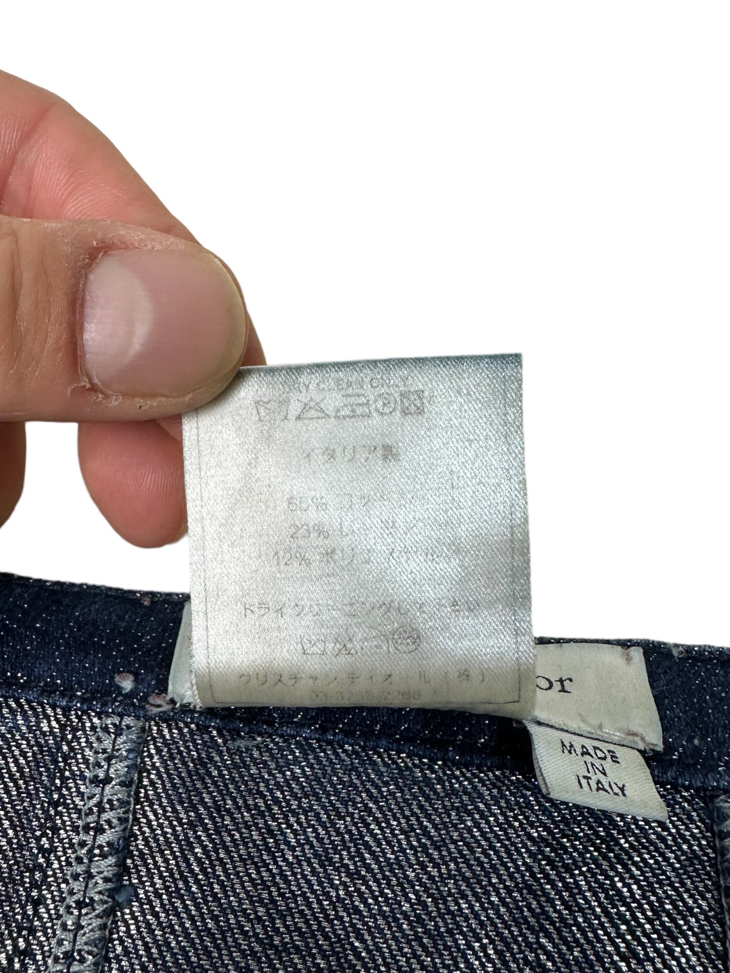 Christian Dior gonna in denim vintage (L)