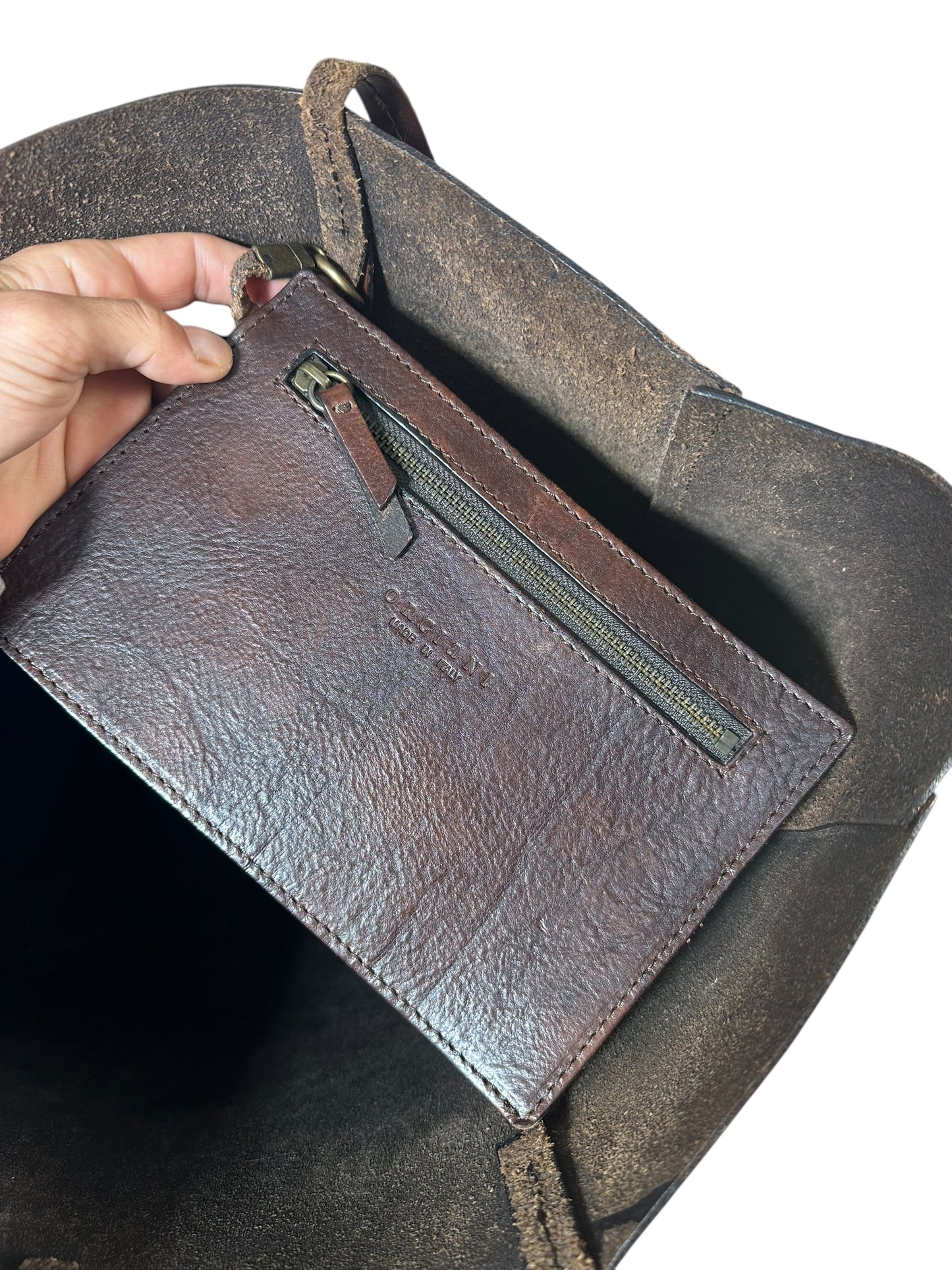 Orciani borsa tote in pelle