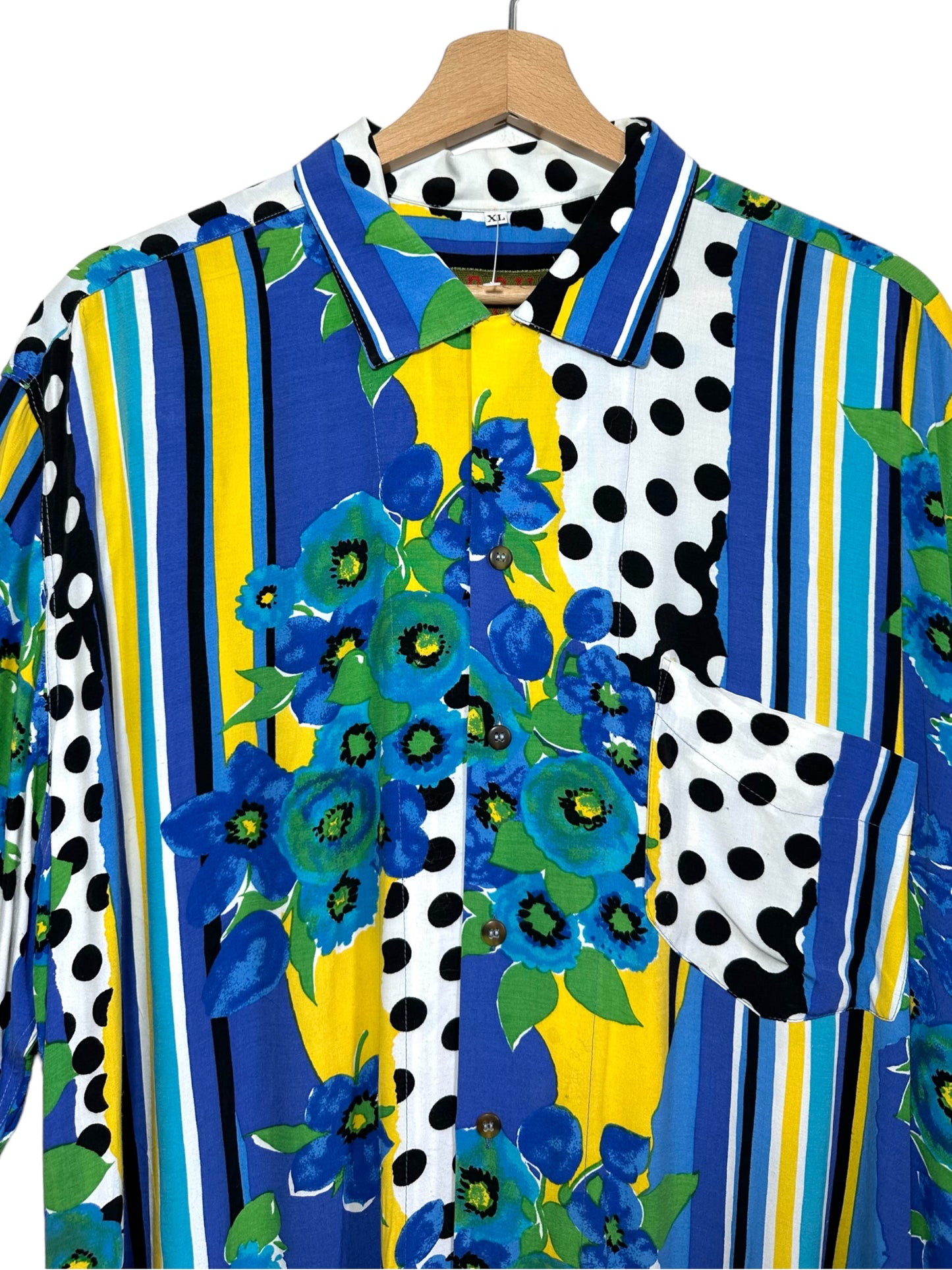 Camicia vintage in viscosa (XL)