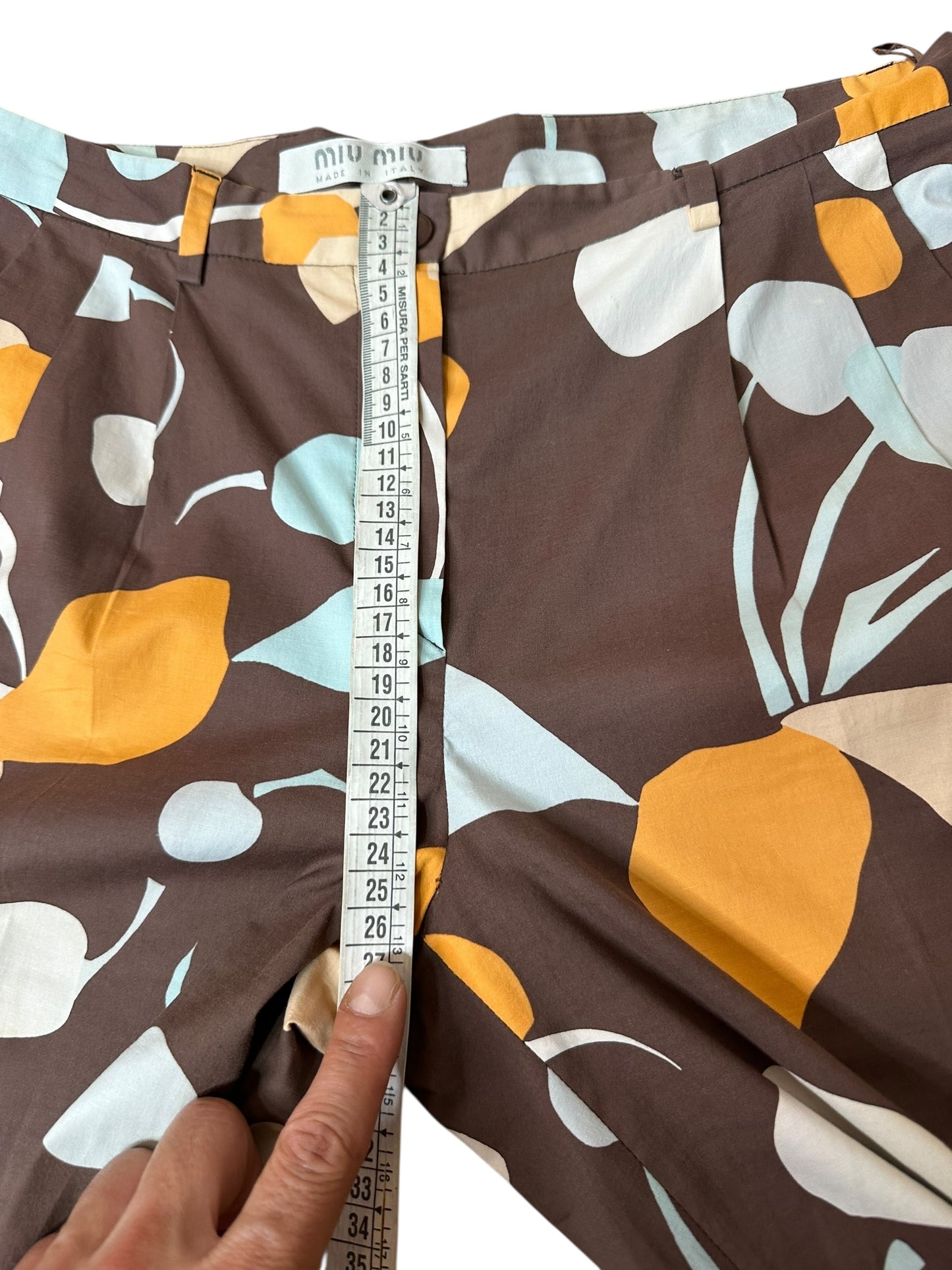 Miu Miu pantaloni vintage stampati (S)